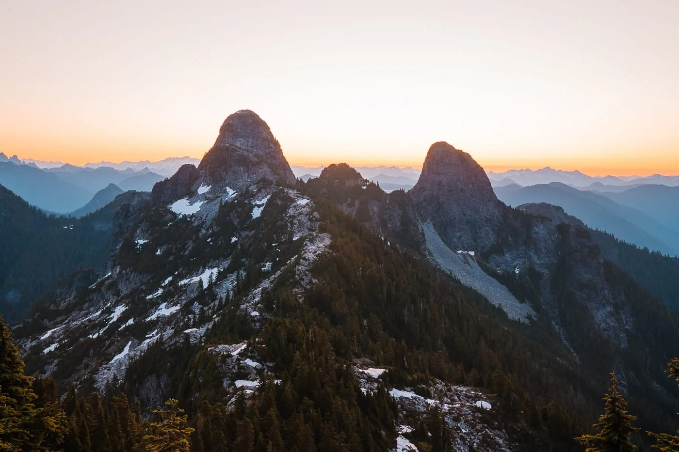 View of the Lions from the Howe Sound Crest Trail