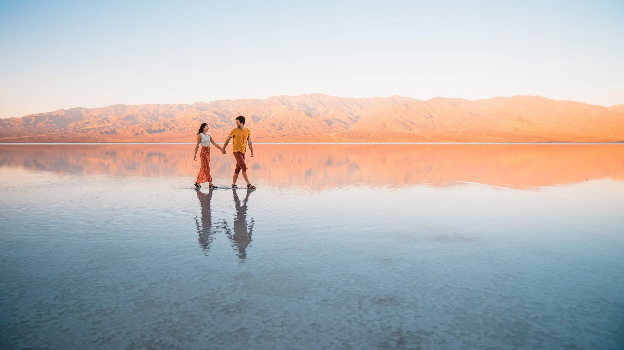 walking on water in badwater basin