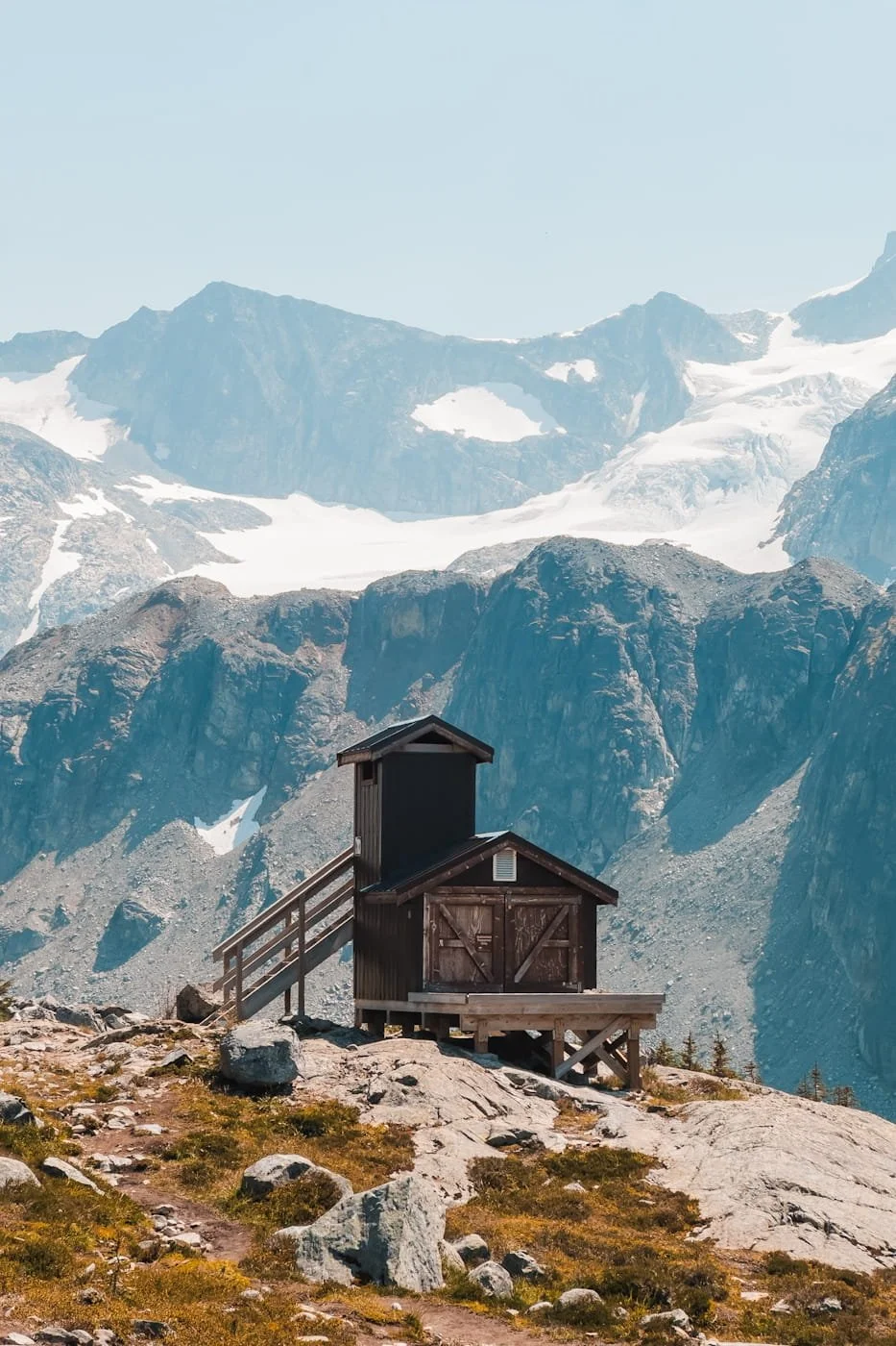  upper wedgemount lake pit toilet 