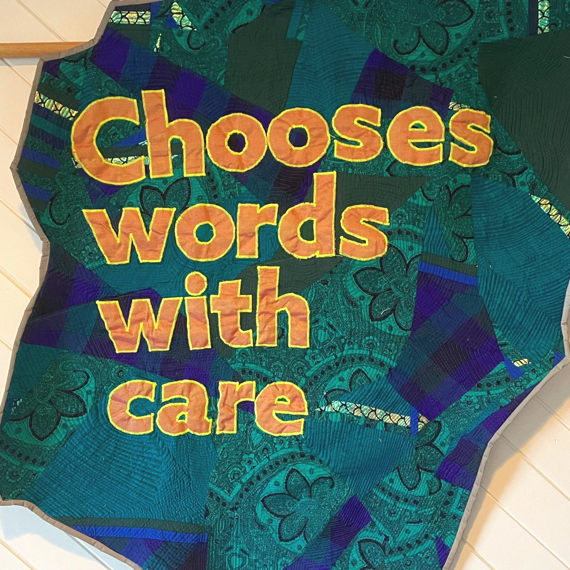 Chooses words with care