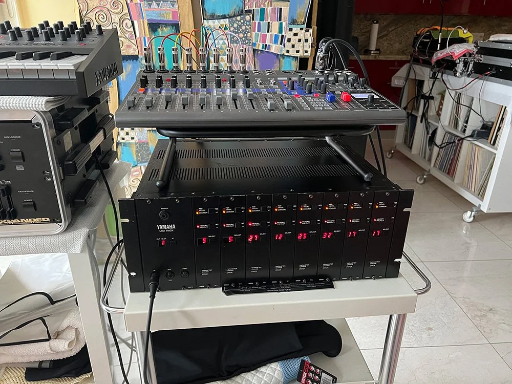 Yamaha TX816 rack FM synth previously owned by Casey Young. Hashmoder (Omar Hash) (Omar Hashim)