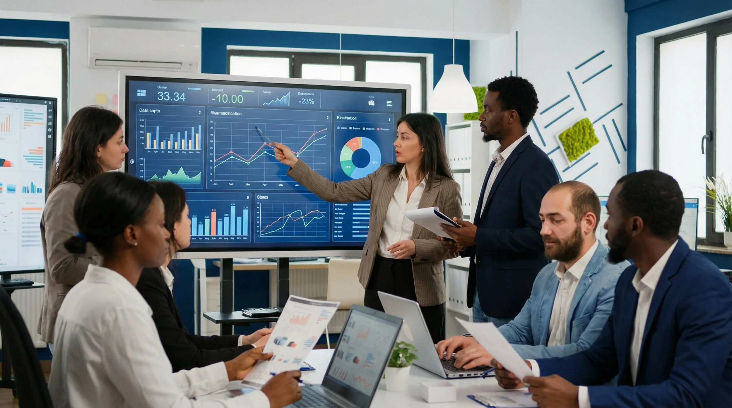 Image of team solving a problem