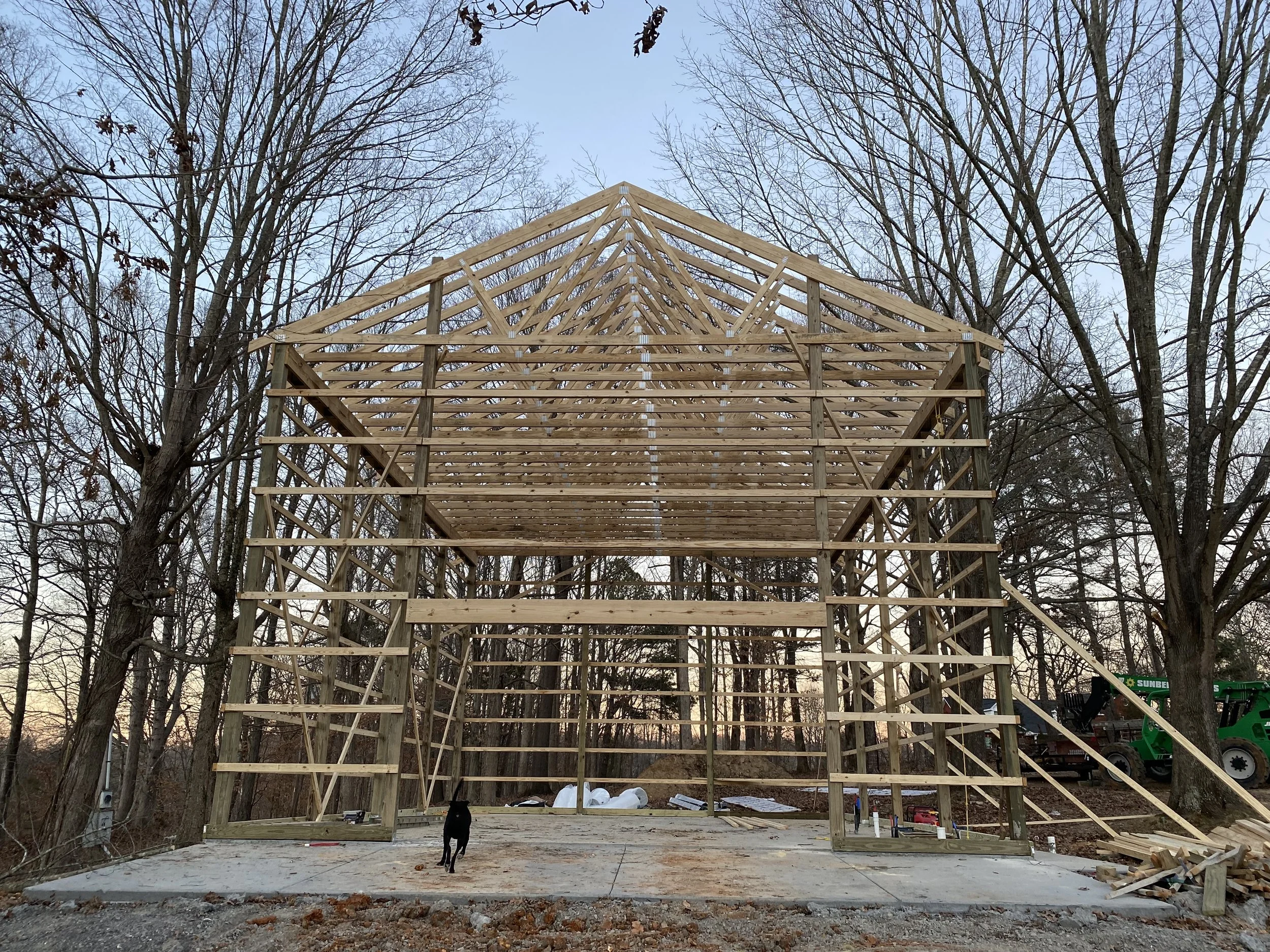 The initial wooden structure of my home.
