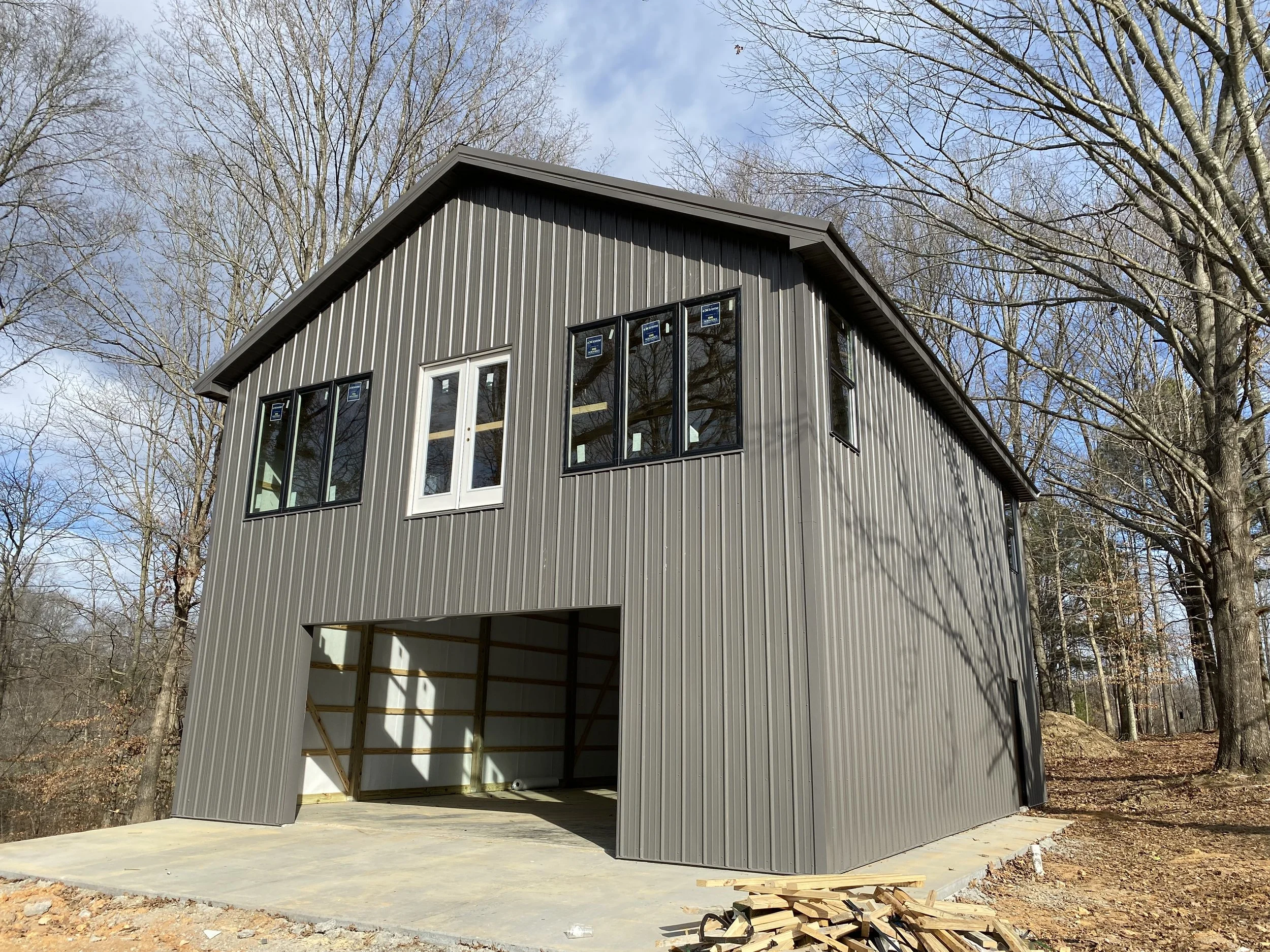 The finished metal structure of my home.
