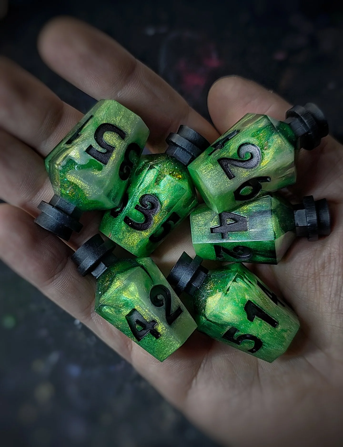 (JUMBO/Liquid Core) 6Pc. D6 Potion Set