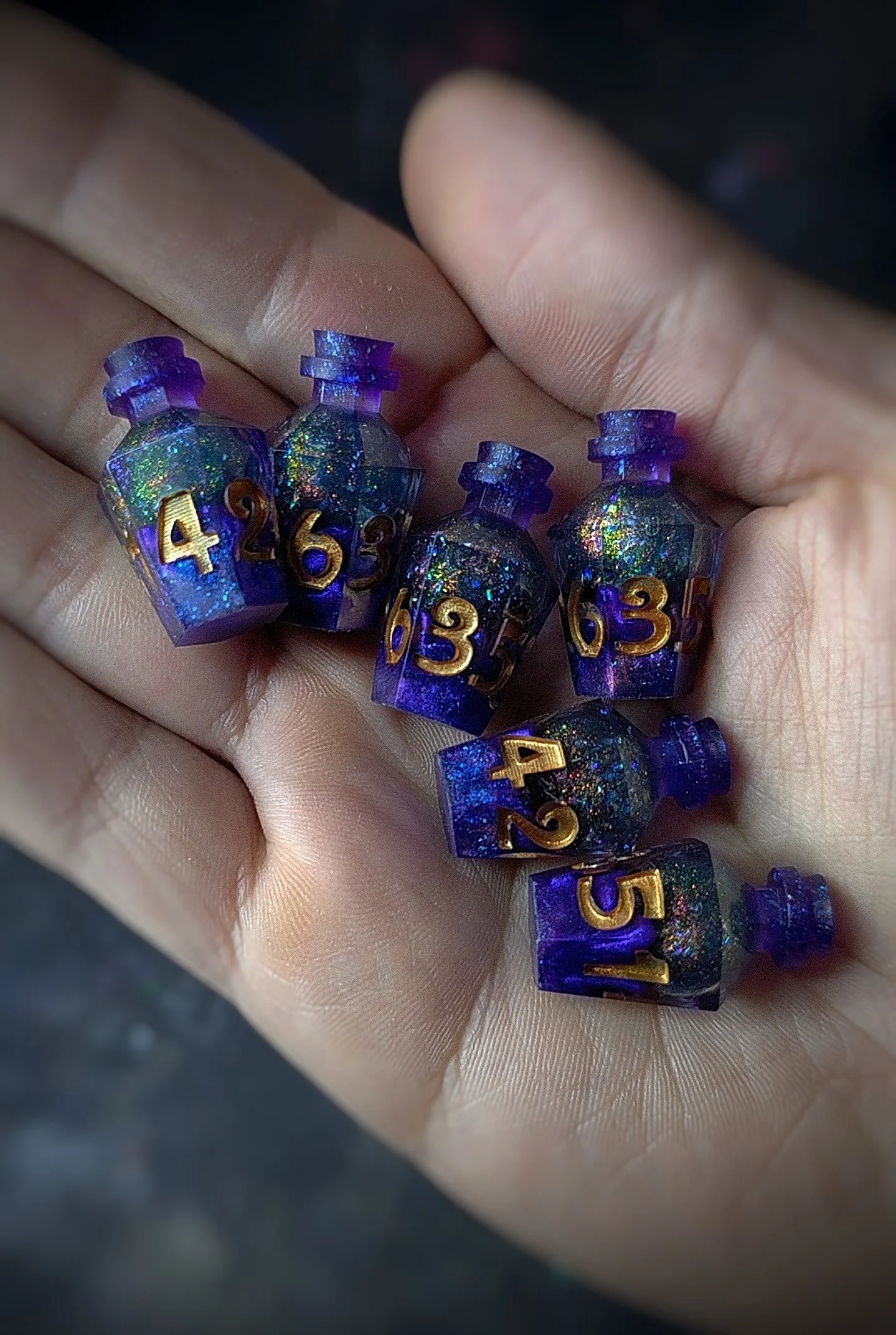 (Liquid Core) 6Pc. D6 Potion Set