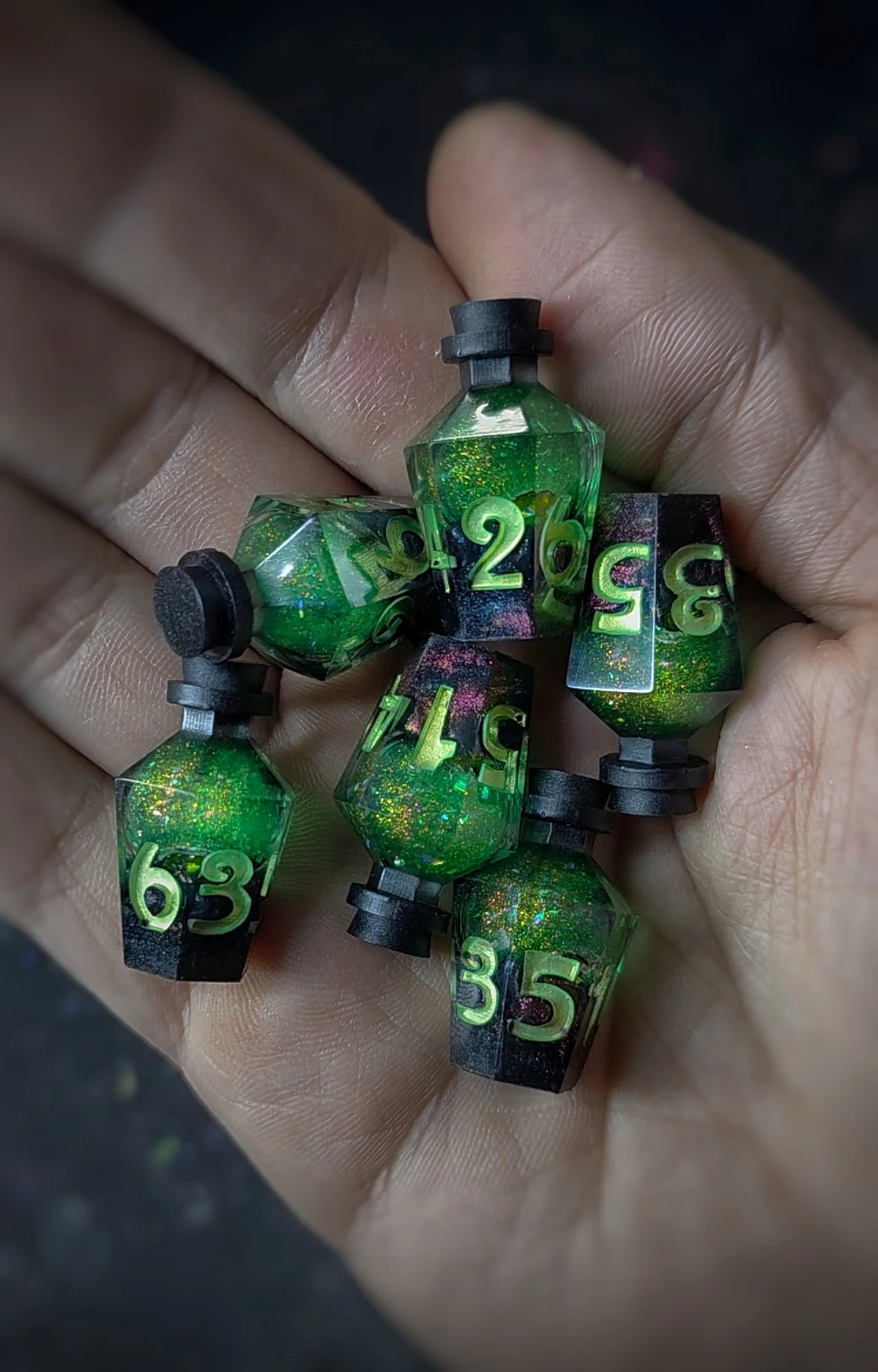 (Liquid Core) 6Pc. D6 Potion Set