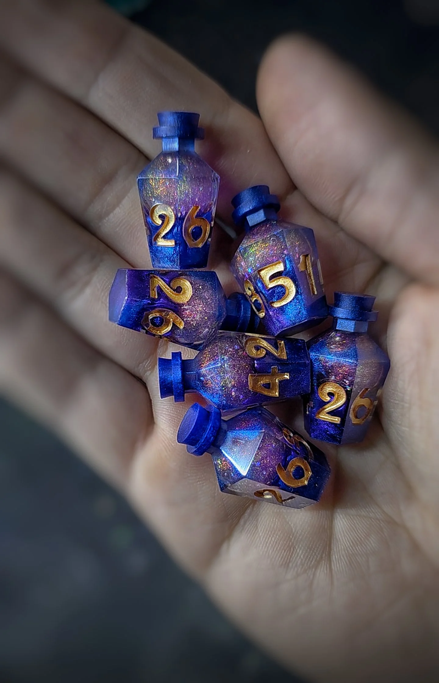 (Liquid Core) 6Pc. D6 Potion Set