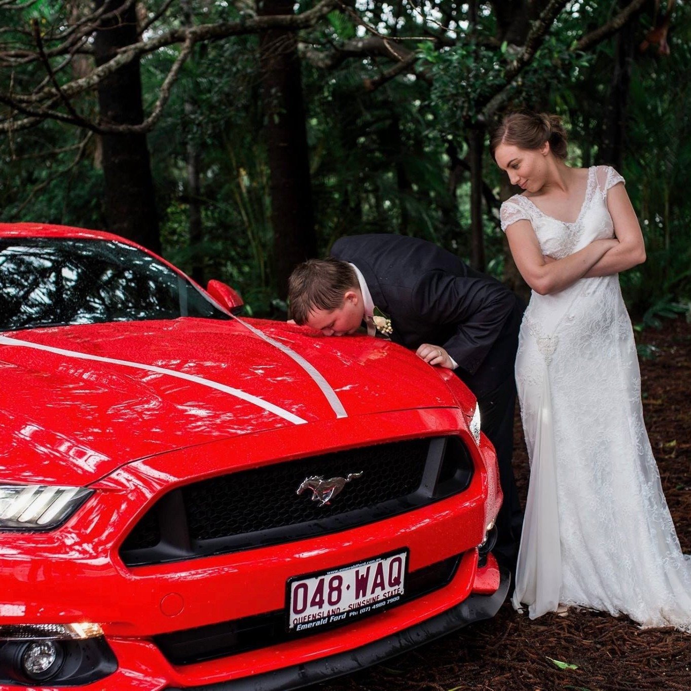 From our very first wedding&hellip; to a 10 year anniversary surprise 🤍
In 2016, Kaytie &amp; Dave were married at In The Grove during a rain-soaked day that ended up being nothing short of magical;  ceremony inside the marquee, umbrellas out, heart