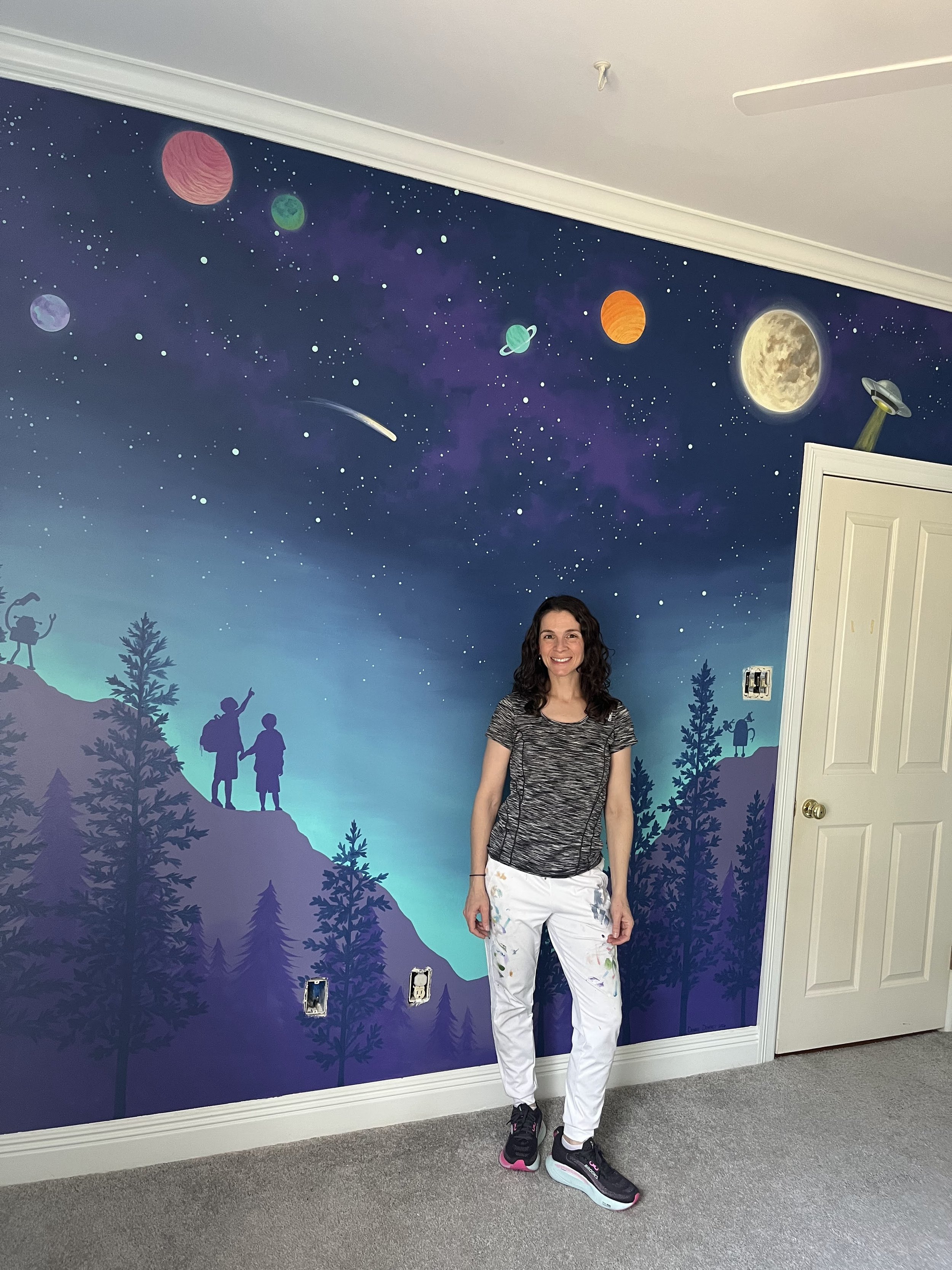 Galaxy Mural for Kid’s Room
