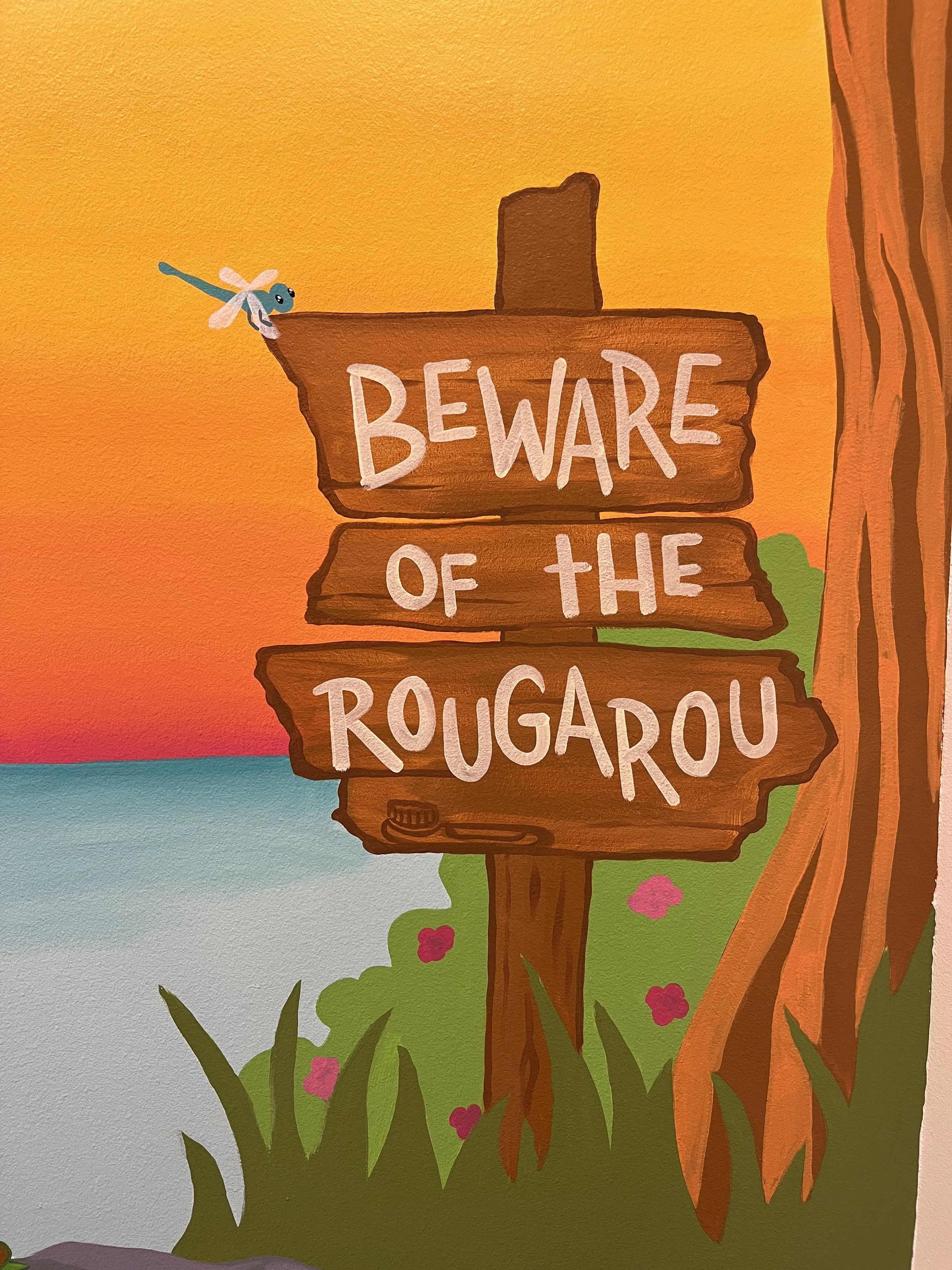 Detail on Eye spy mural for the hygiene bay at Ascension Children’s Dental