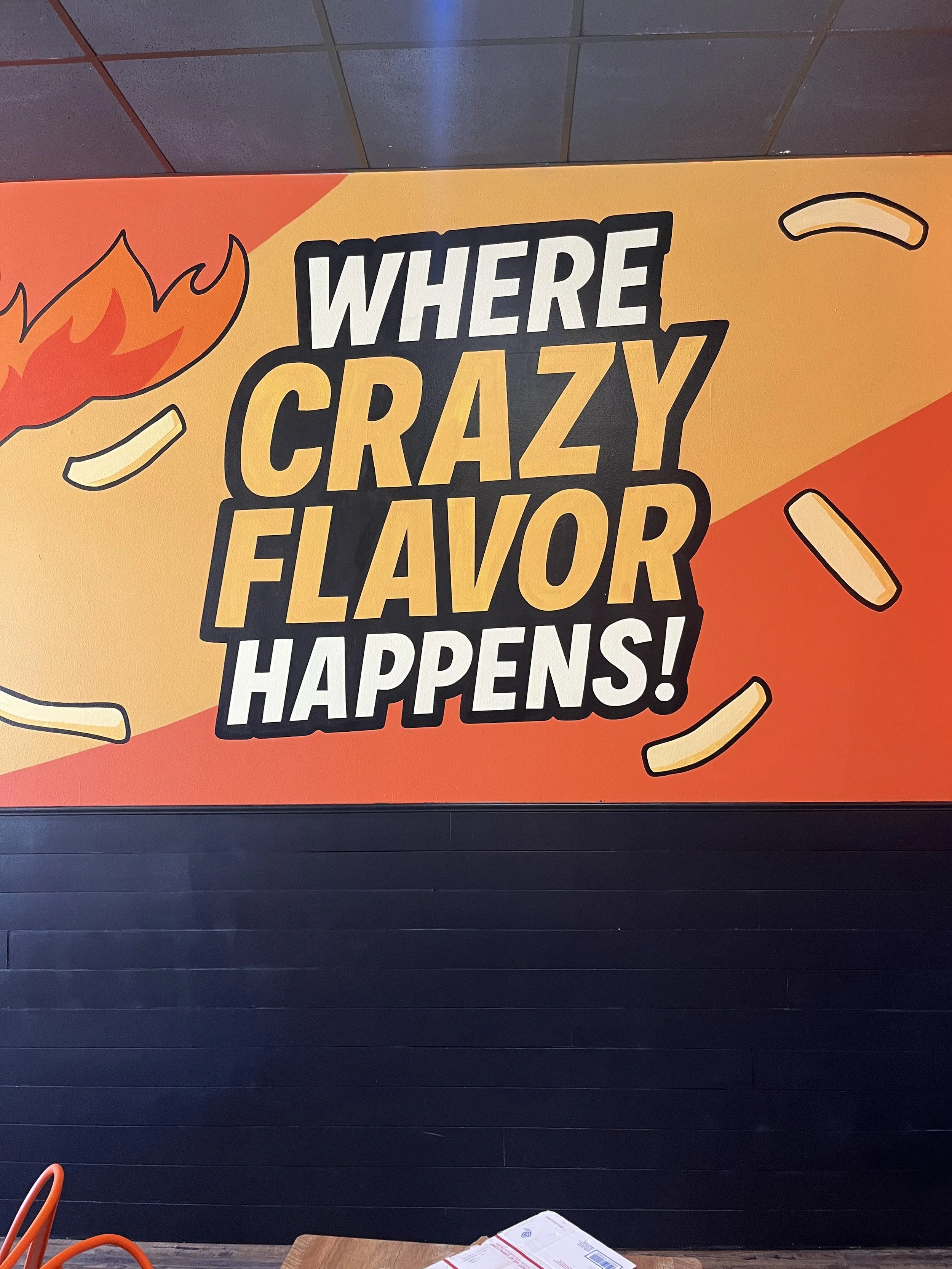 “Where Crazy Flavor Happens!” Mural for Geaux Philly in Hammond