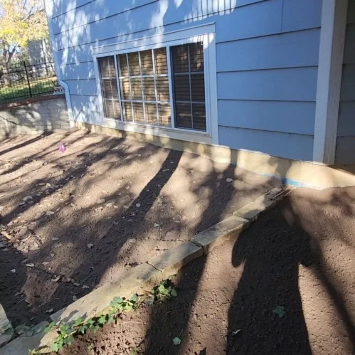 If you're looking for a landscaper who shows up, gets right to work and forgets to take before photos... I'm your gal. 🙋&zwj;♀️🤦&zwj;♀️

Now is the time to do dirt work, folks. Before we start getting more rain let's create a positive grade around 