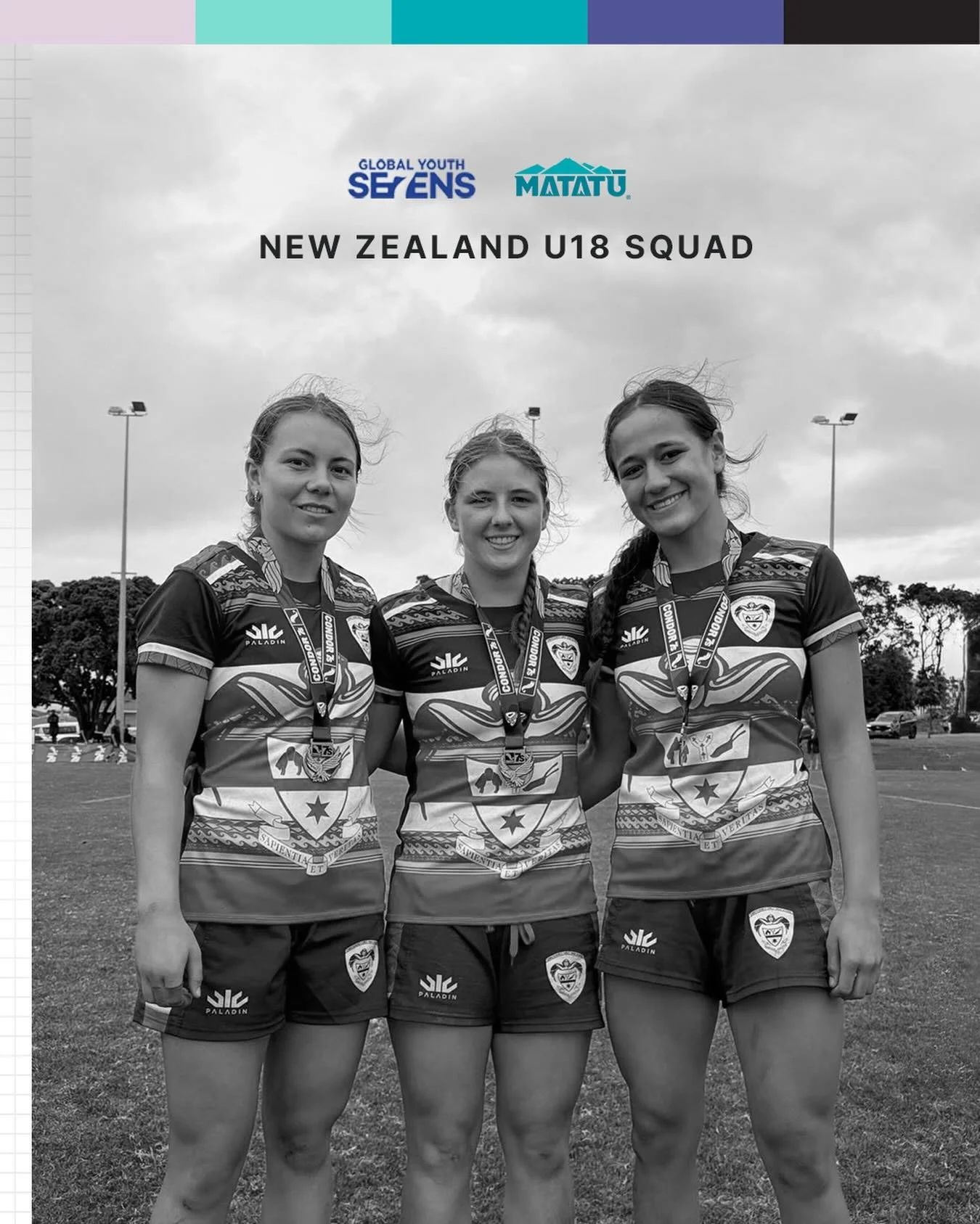 The NZ Under-18 @globalyouth7s squad has been named and three of our rising stars are in! Poppy Baxter, Alice Geary, and Mika Lene are set to take the global stage later this month. These wāhine toa are just getting started - let&rsquo;s get behind t