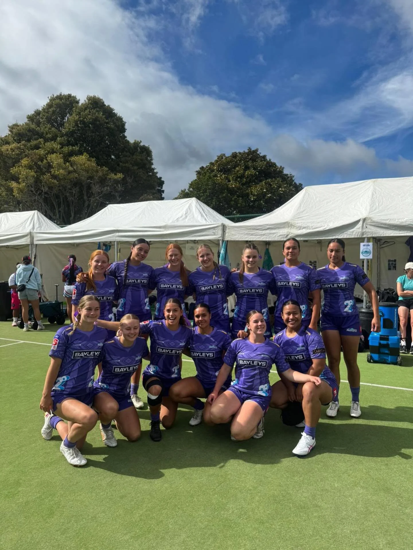 Squad on point 👌 Day 1 of the @globalyouth7s underway today in Auckland 💜