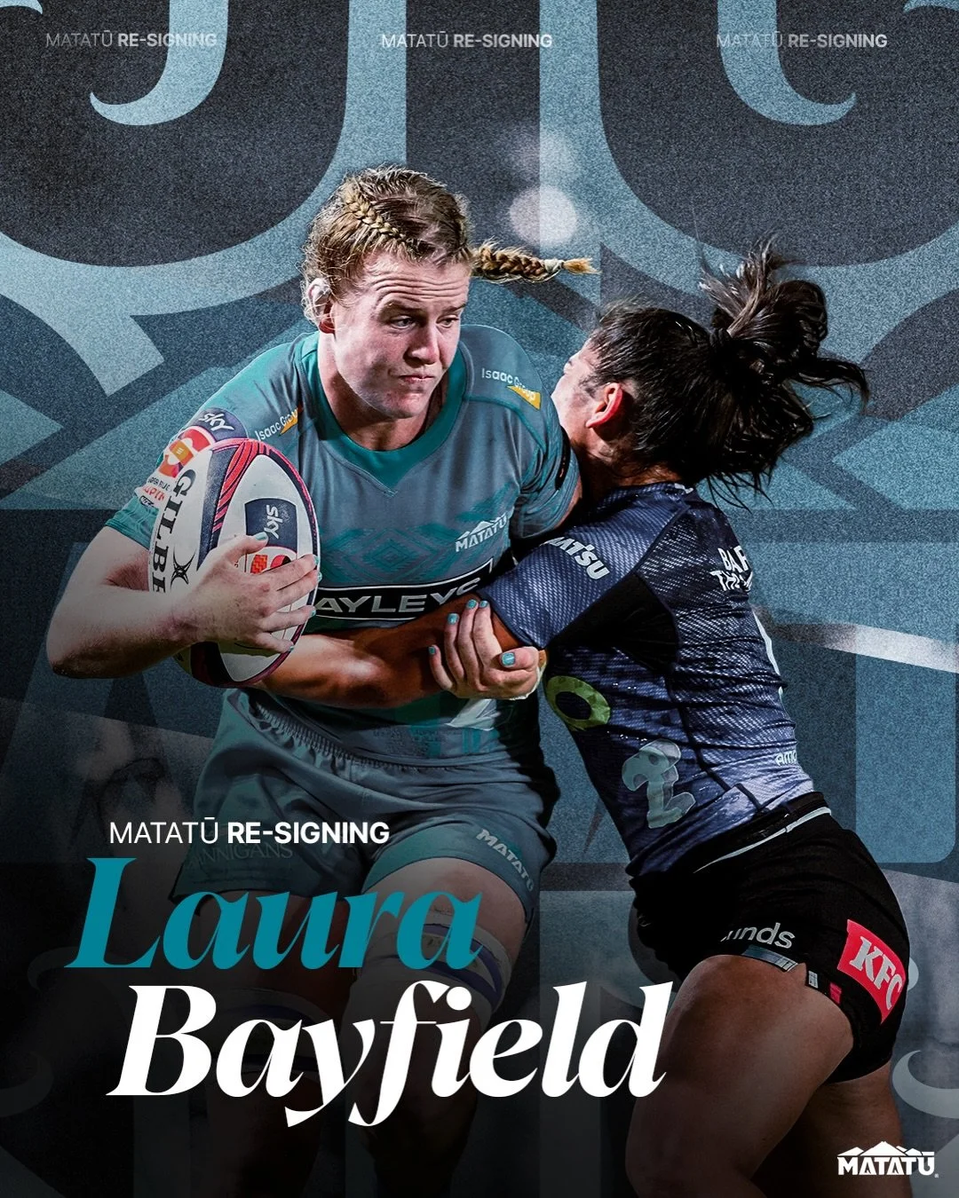 After a breakout year in 2025, Laura Bayfield is back for another year in Matatū teal 🔥