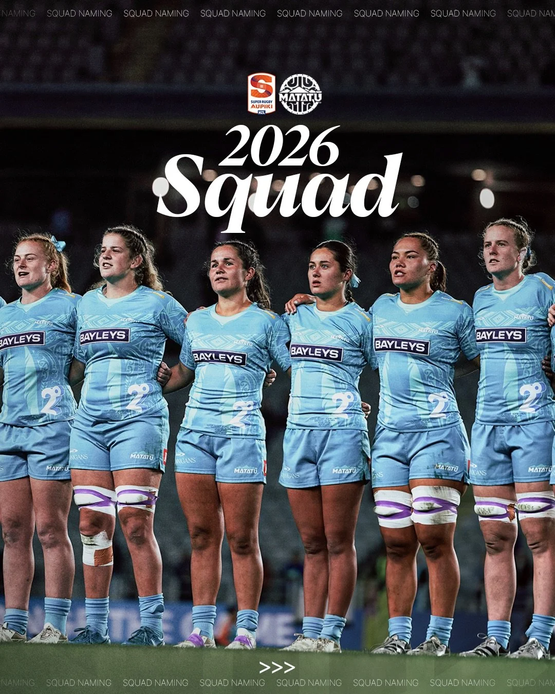 𝑴𝑨𝑻𝑨𝑻𝑼̄ 𝑺𝑸𝑼𝑨𝑫 2026

Your Matatū Squad to take on the biggest season of Super Rugby Aupiki yet 🔥

Returning faces to some new names and everything in between, head to Matatū.co.nz to learn more about the squad