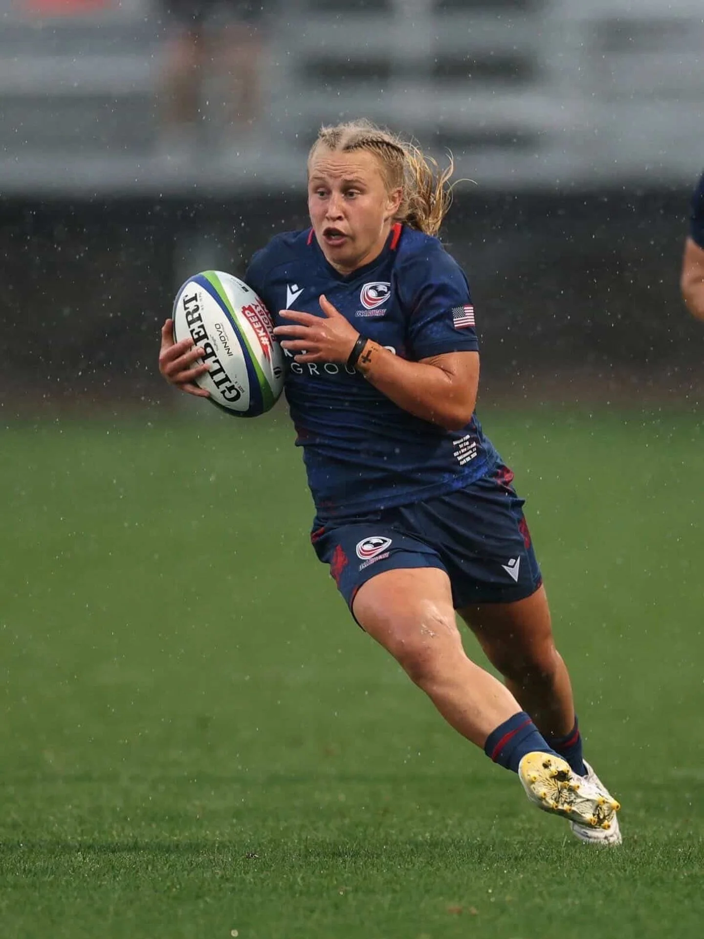 Hugggggeeeee Congrats to @abigator4jesus on her international debut for the USA on the weekend ❤️🤍💙