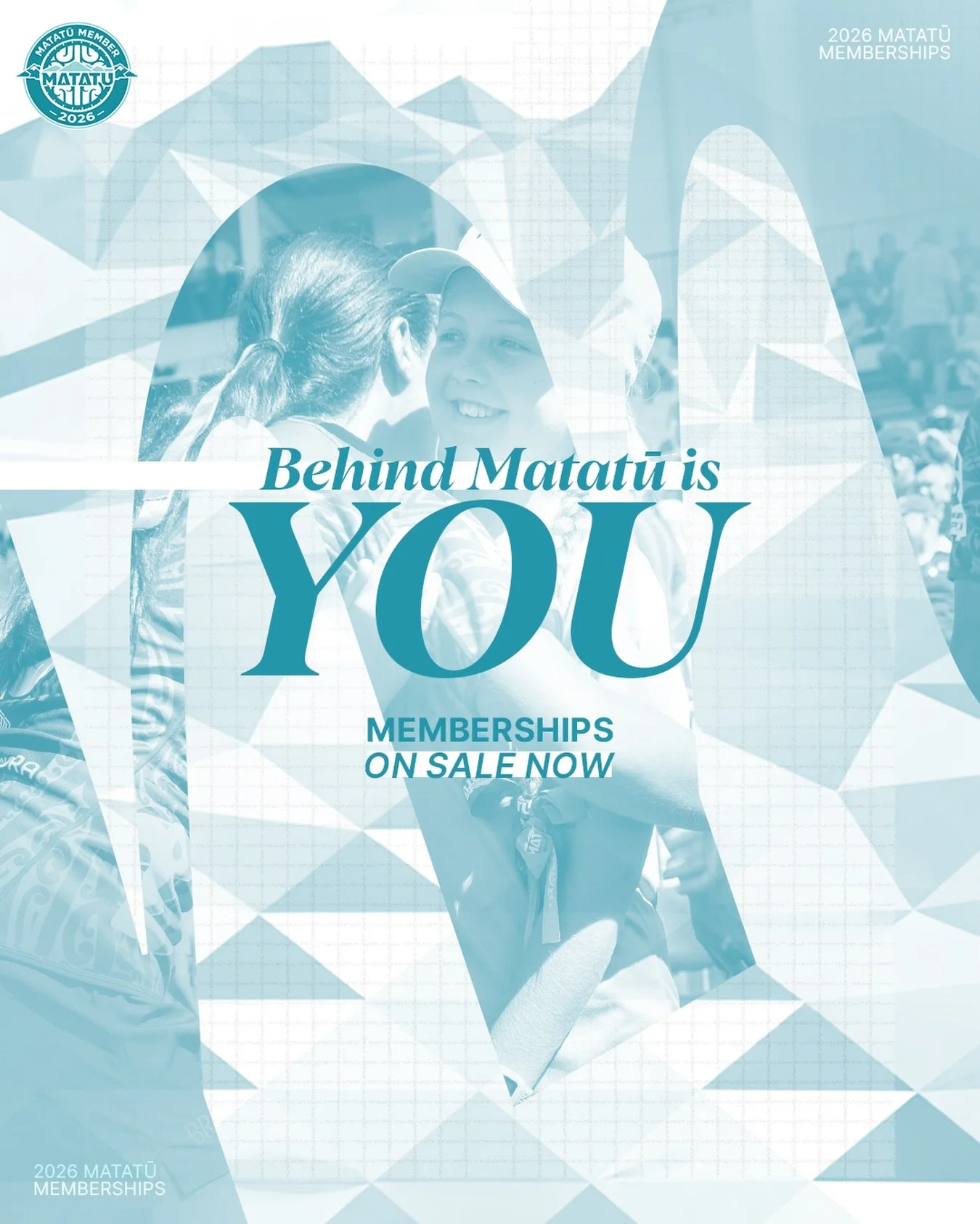 More than a Membership!

Get behind Matatū with a 2026 season membership 🩵
Head to our website to secure yours today!