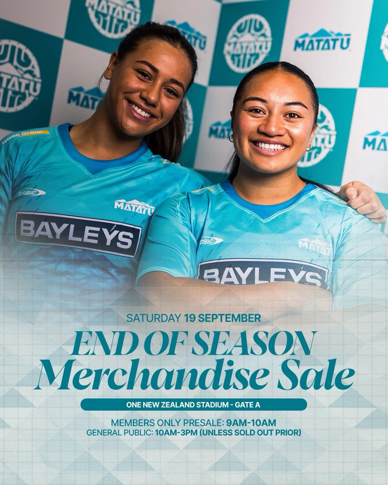 🚨 END OF SEASON MERCH SALE 🚨

Saturday 19 September | One NZ Stadium, Gate A

🕘 9&ndash;10am &ndash; Members-only pre-sale (Crusaders &amp; Matatū members)
🕙 10am&ndash;3pm &ndash; Open to the public (or until sold out!)

Stock up on hoodies, cre