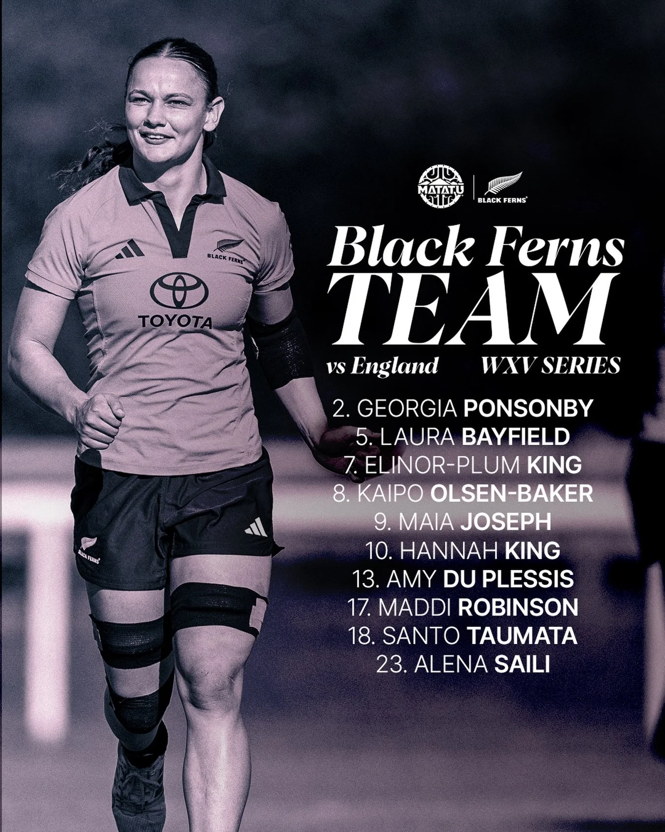 Our Matatū Black Ferns ready for Twickenham 🔥