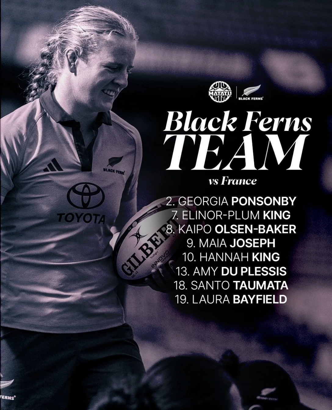 The Black Ferns are BACK in NZ

Shoutout to our Matatū Squad Members who have been selected 🩵🤍