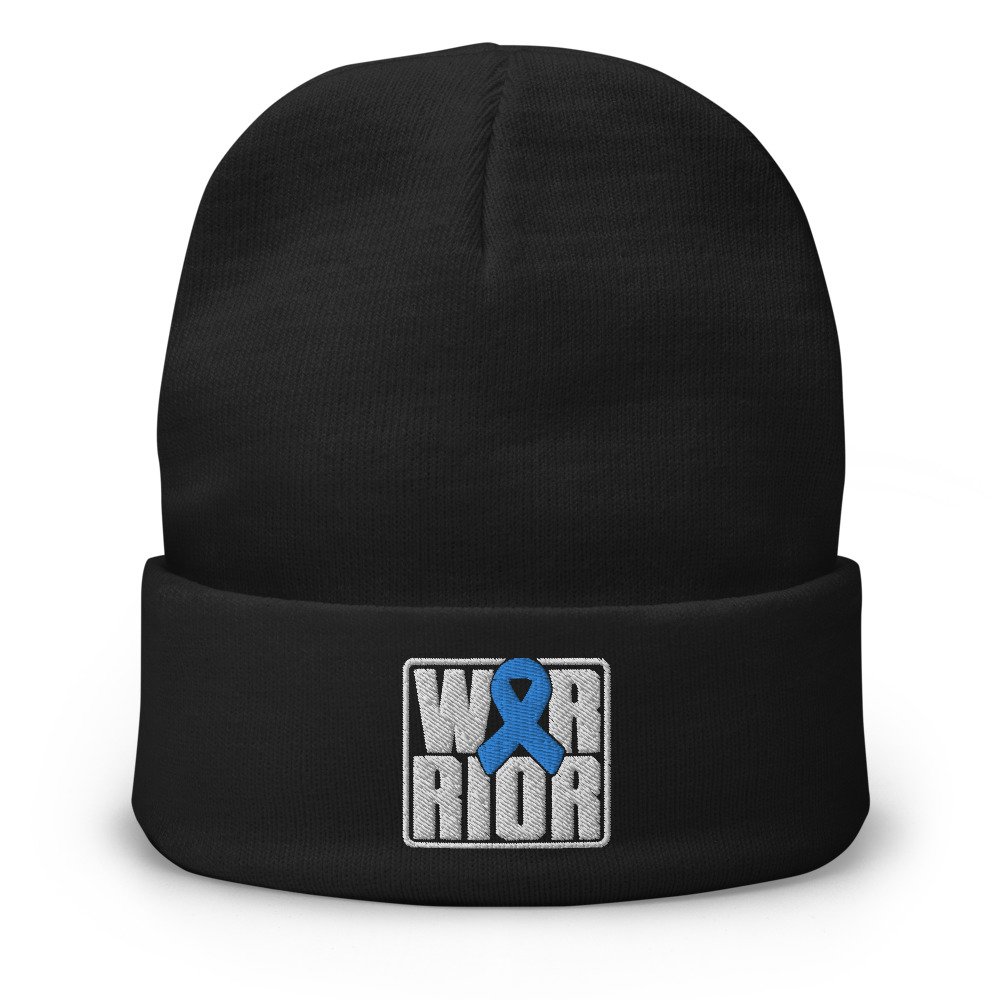 Embroidered Beanie Black