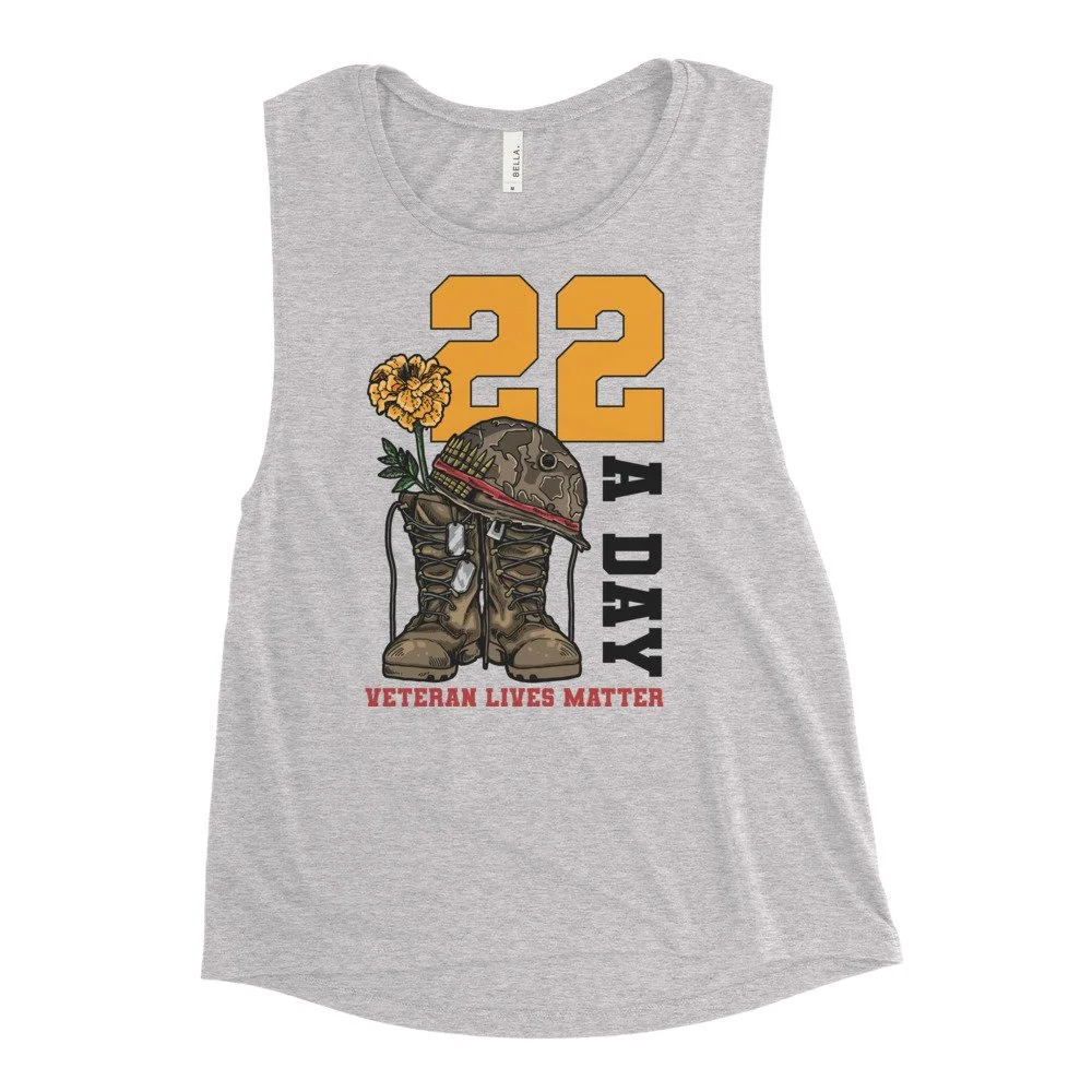 Ladies’ Muscle Tank Athletic Heather
