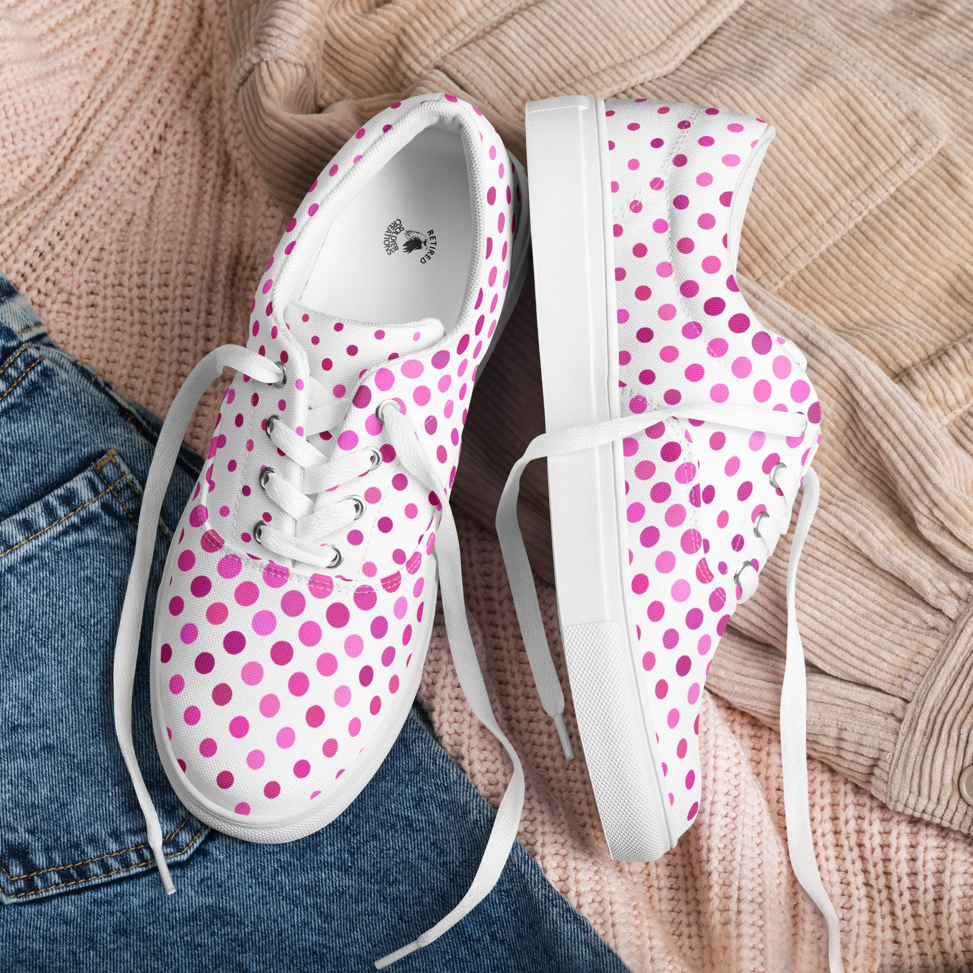 EMPIRE Lace-Up Canvas Sneakers — Premium Women's Footwear main image 0