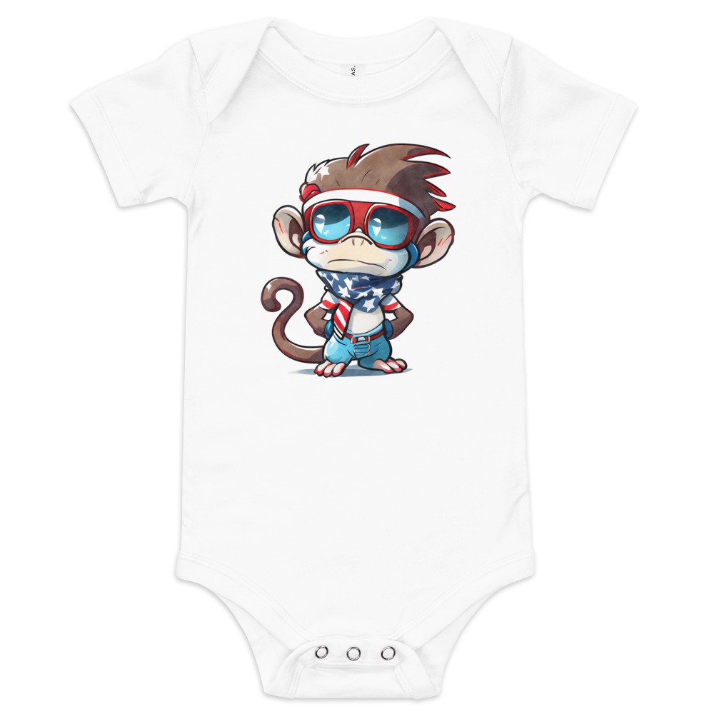 Baby Short Sleeve One Piece White