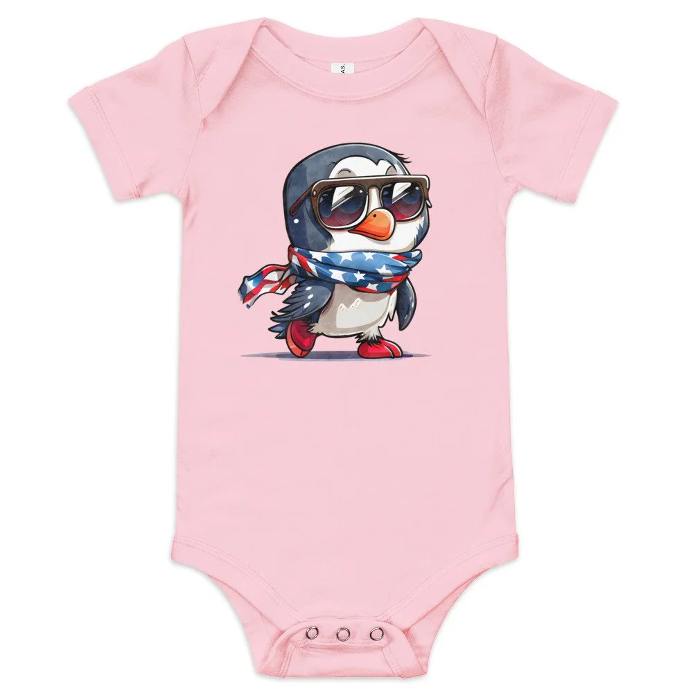 Baby Short Sleeve One Piece Pink