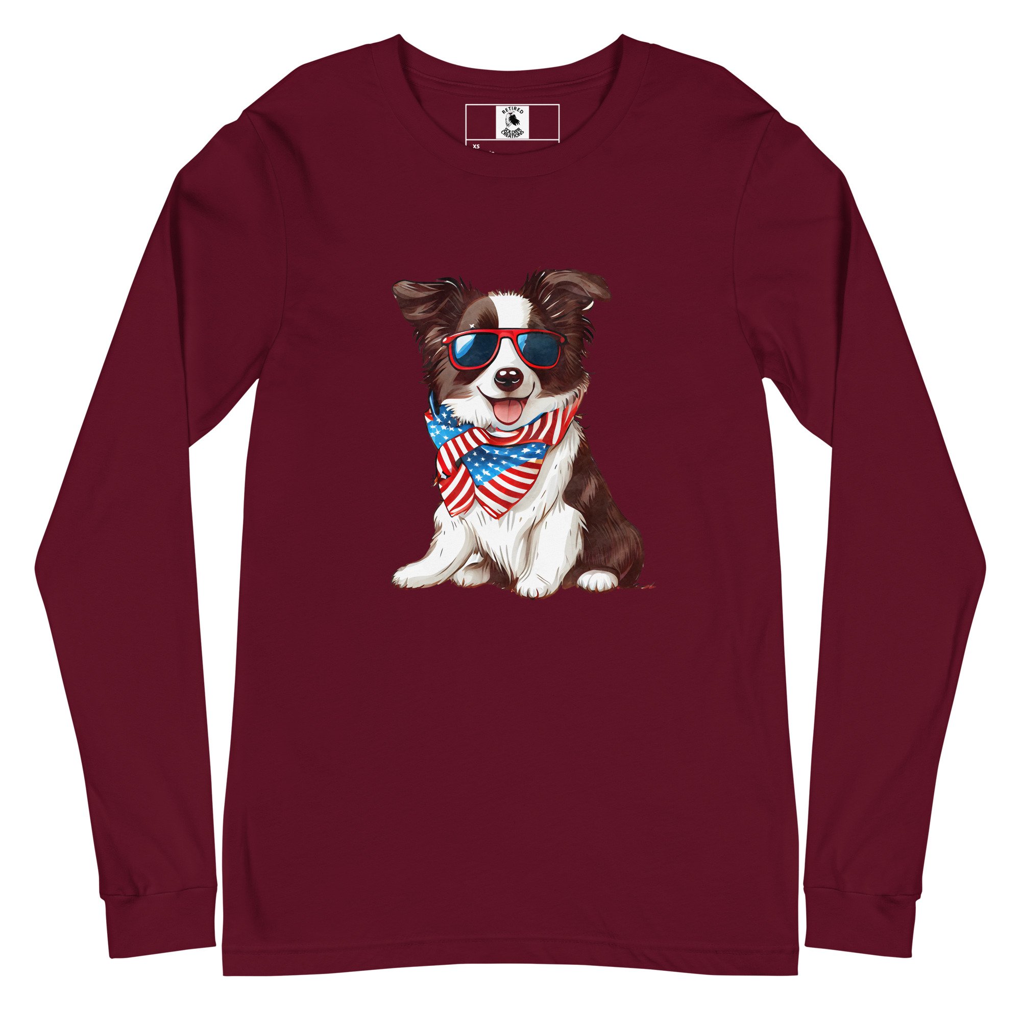 Unisex Long Sleeve Tee Maroon