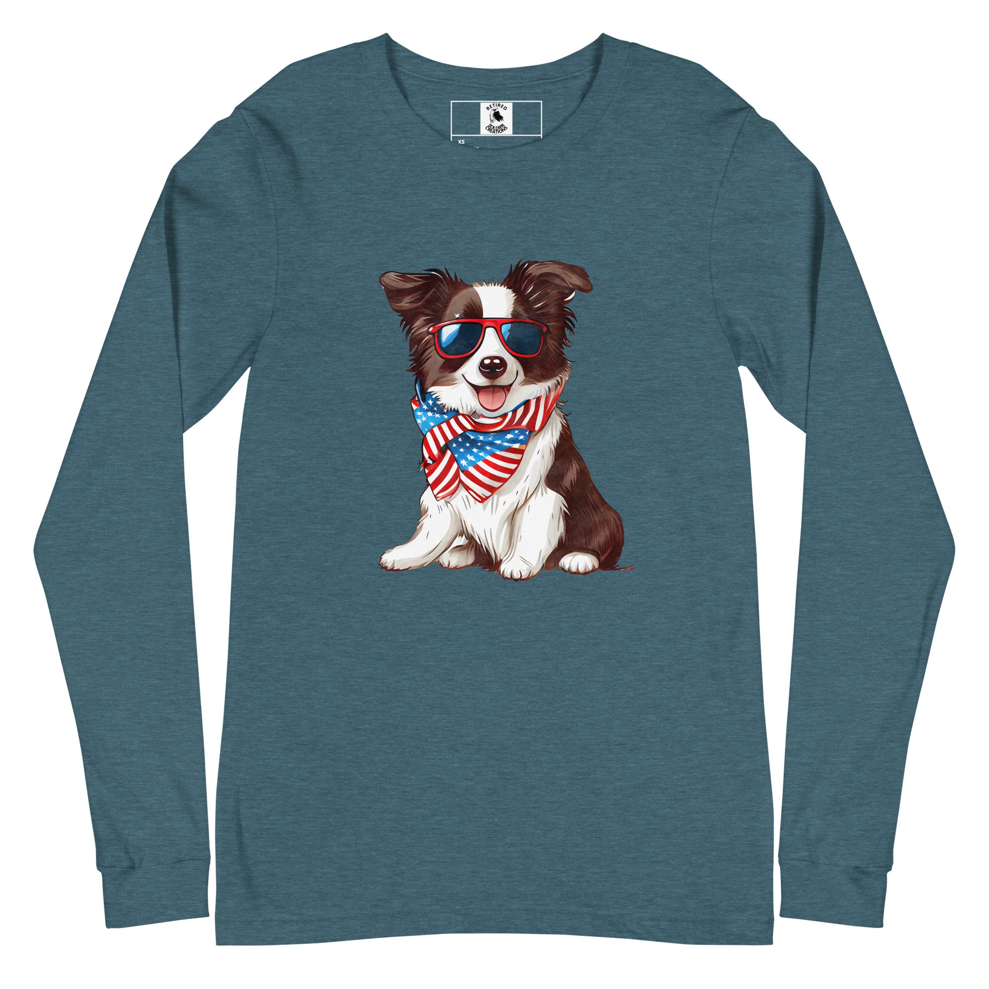 Unisex Long Sleeve Tee Heather Deep Teal