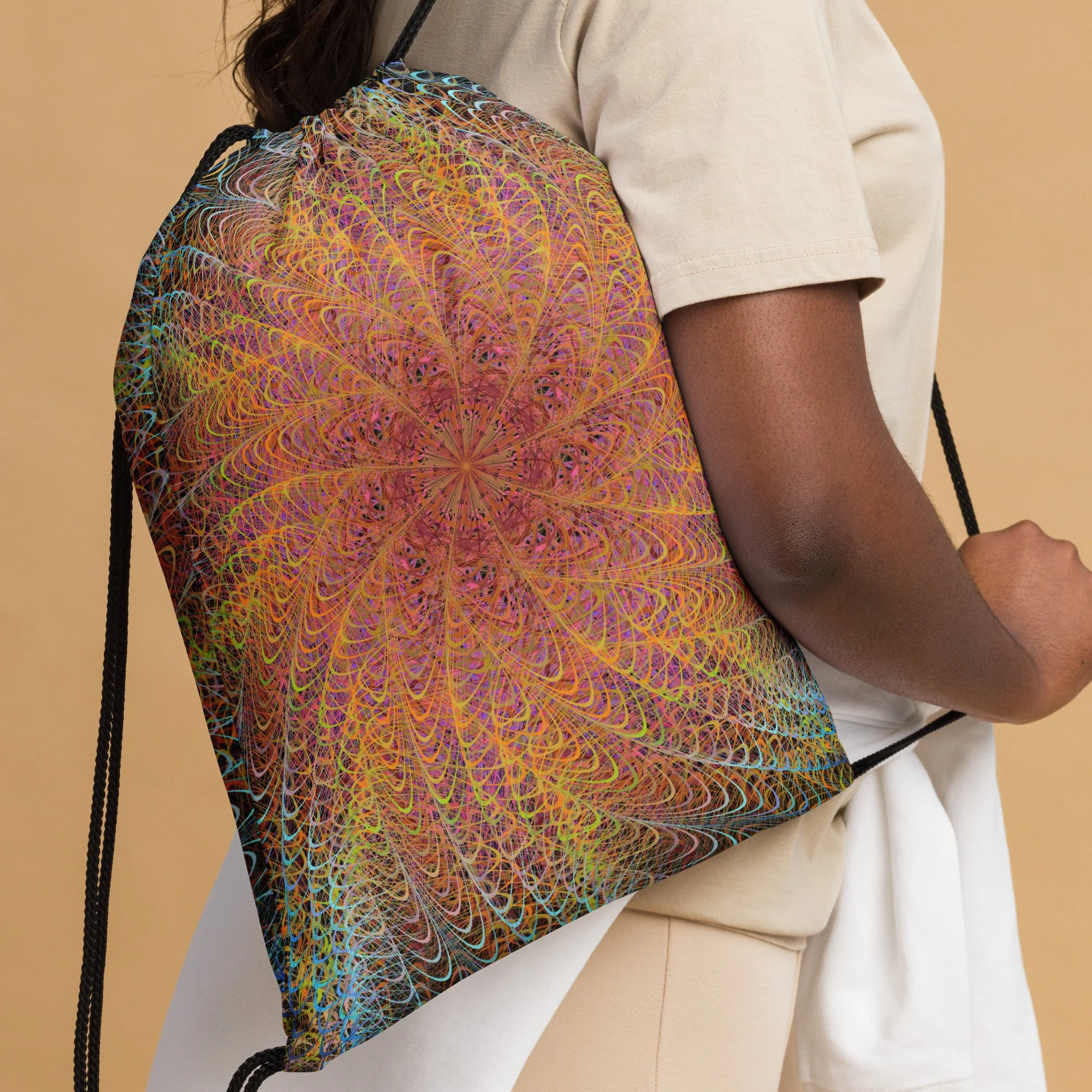 【*p(R)ojectR®】Drawstring 2way bag Drawstring Bag