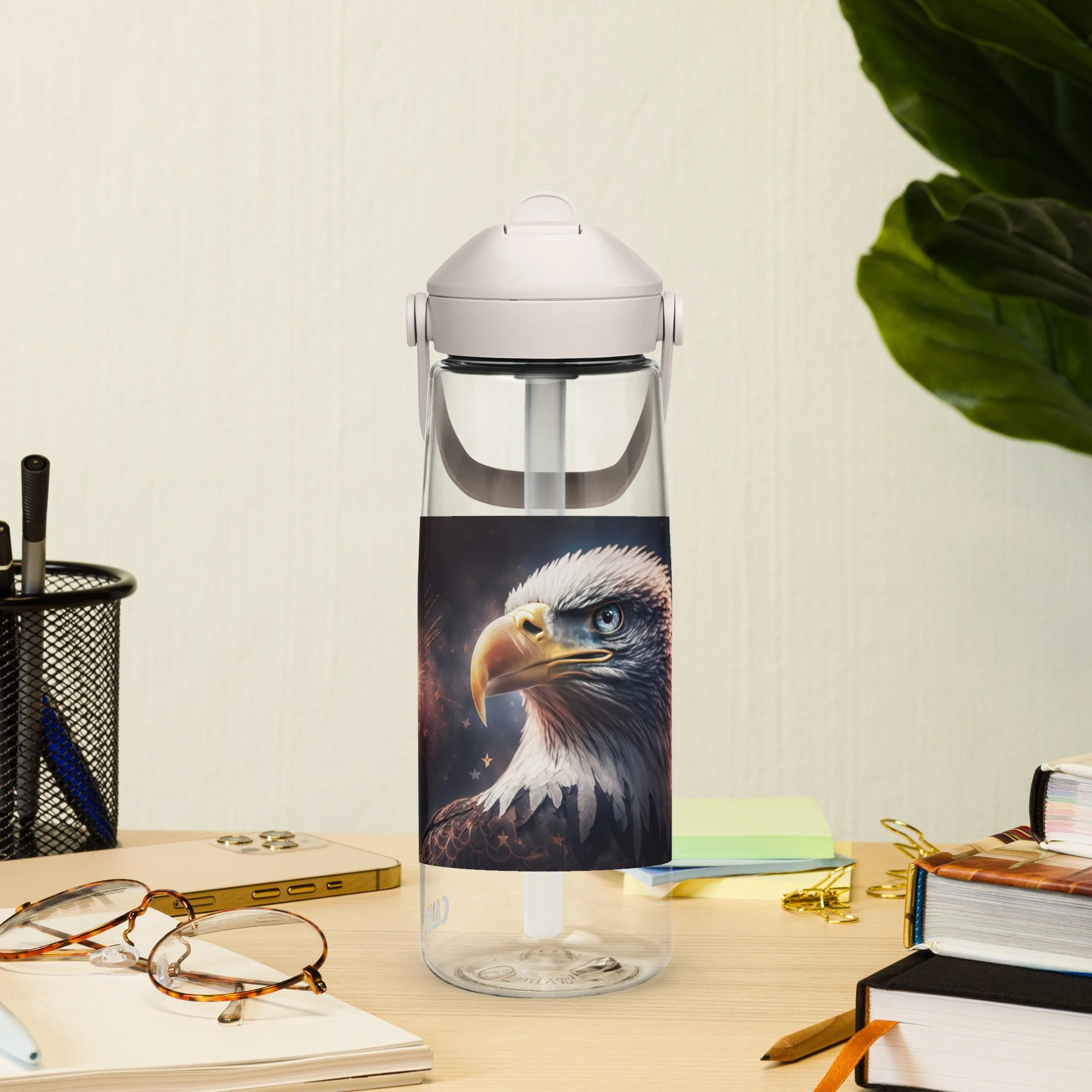 Flip Straw Water Bottle