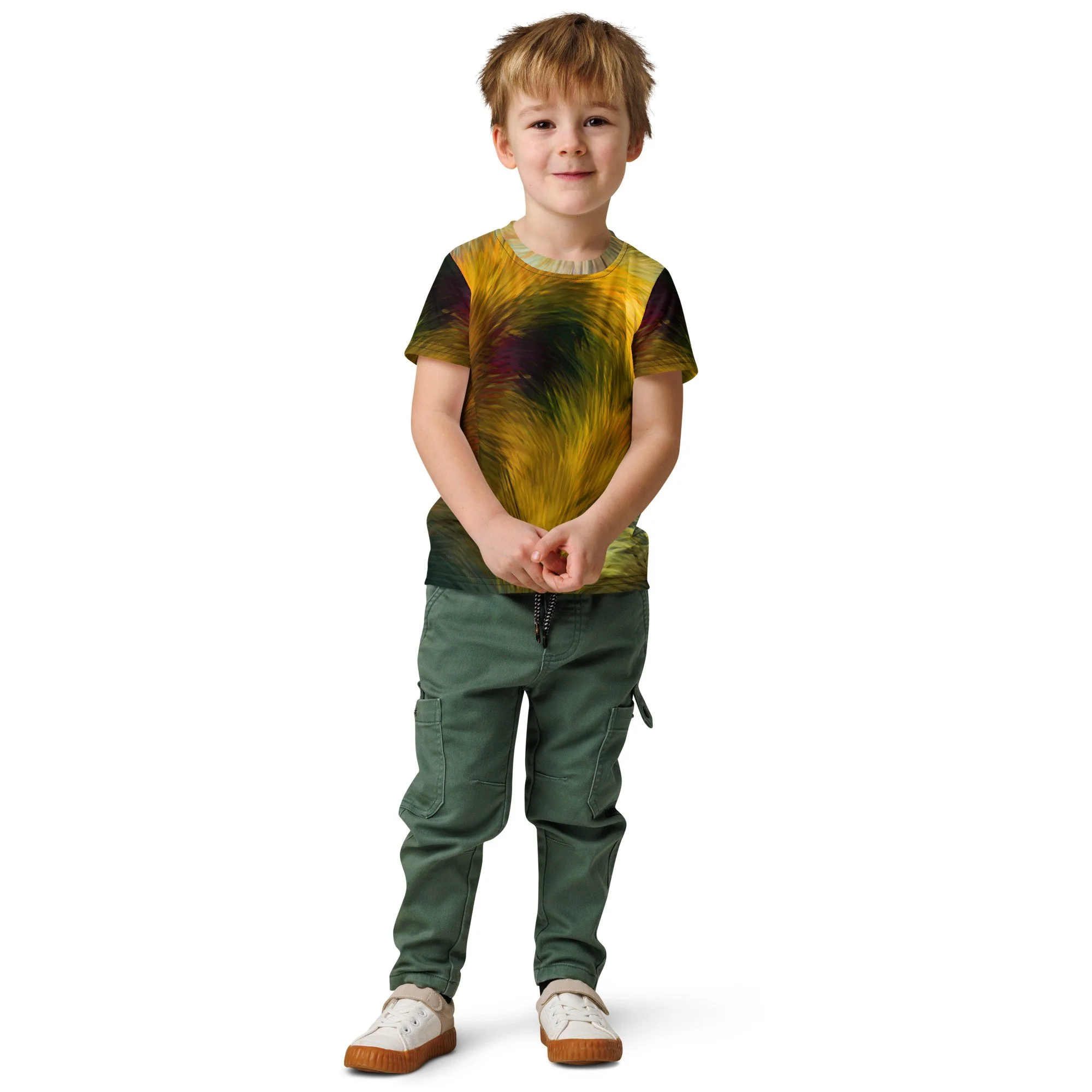 Unisex Kids Cotton Crew Neck T-Shirt
