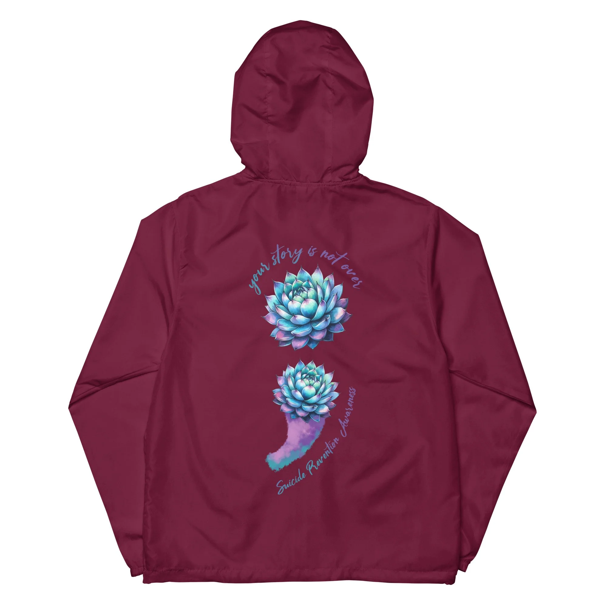 unisex-lightweight-zip-up-windbreaker-maroon-back-6a87977f5f53b.jpg