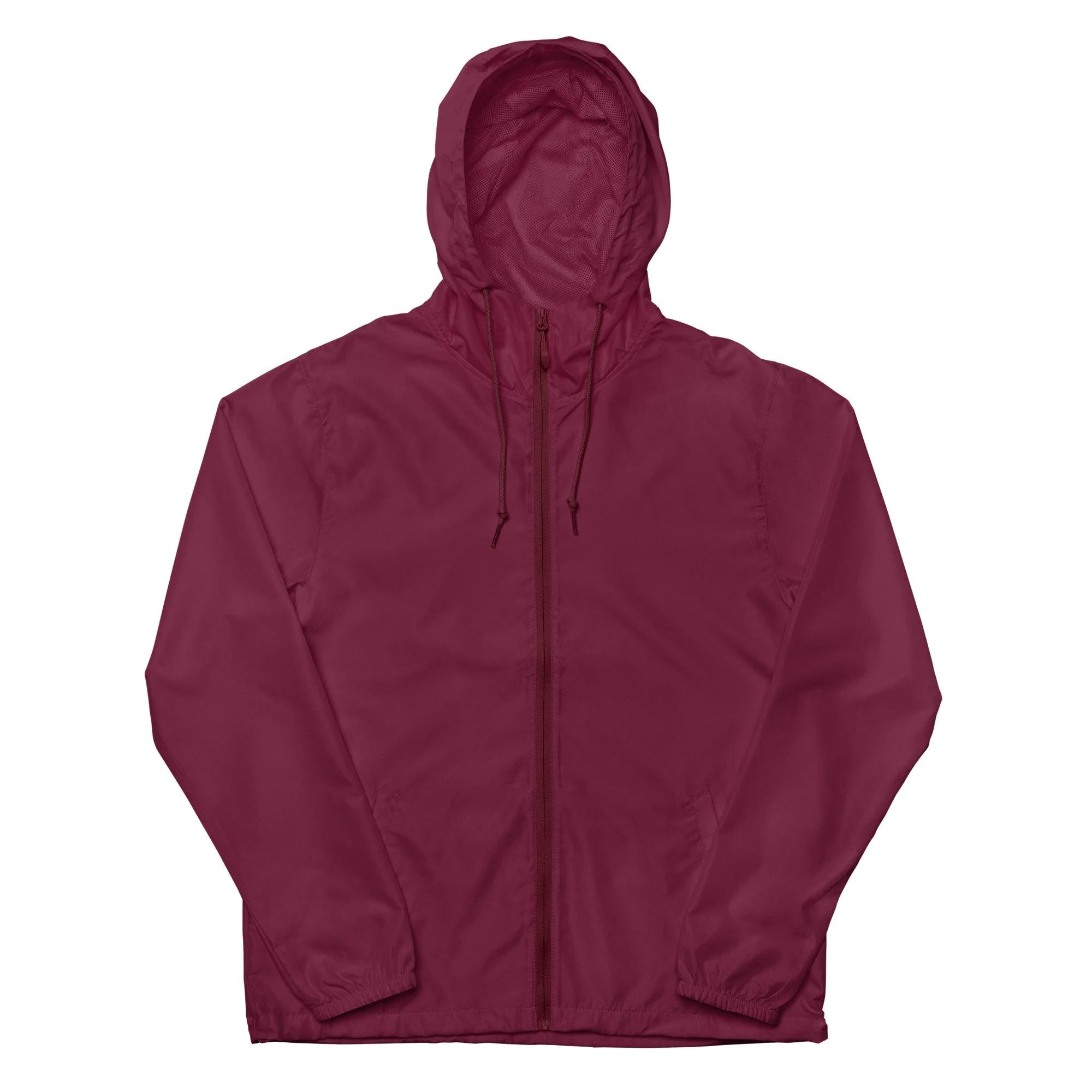 unisex-lightweight-zip-up-windbreaker-maroon-front-6a87977f5f7d5.jpg