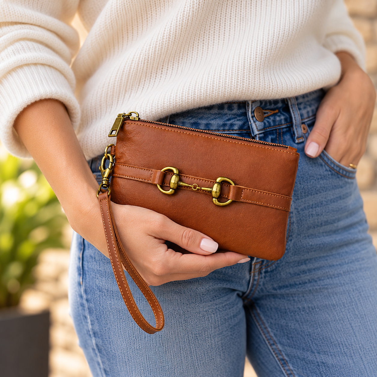 AWST INT'L Snaffle Bit Clutch Purse