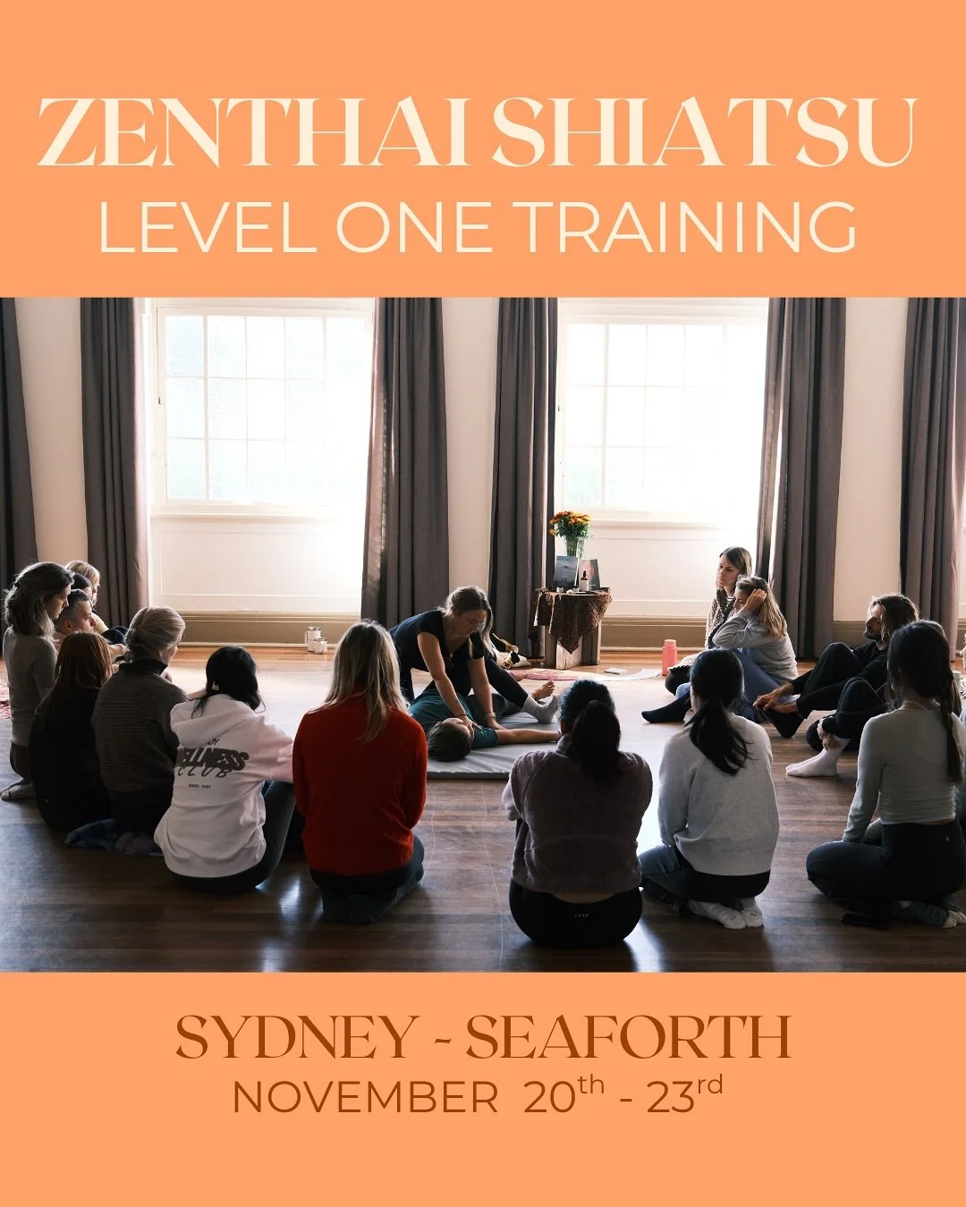 We&rsquo;re HONOURED to be bringing this to you&hellip; ✨ Zenthai Shiatsu Level One Training // Sydney, November 20&ndash;23, 2025 ✨

This four-day training is your introduction to the philosophy, principles, and techniques of Zenthai Shiatsu: a hear