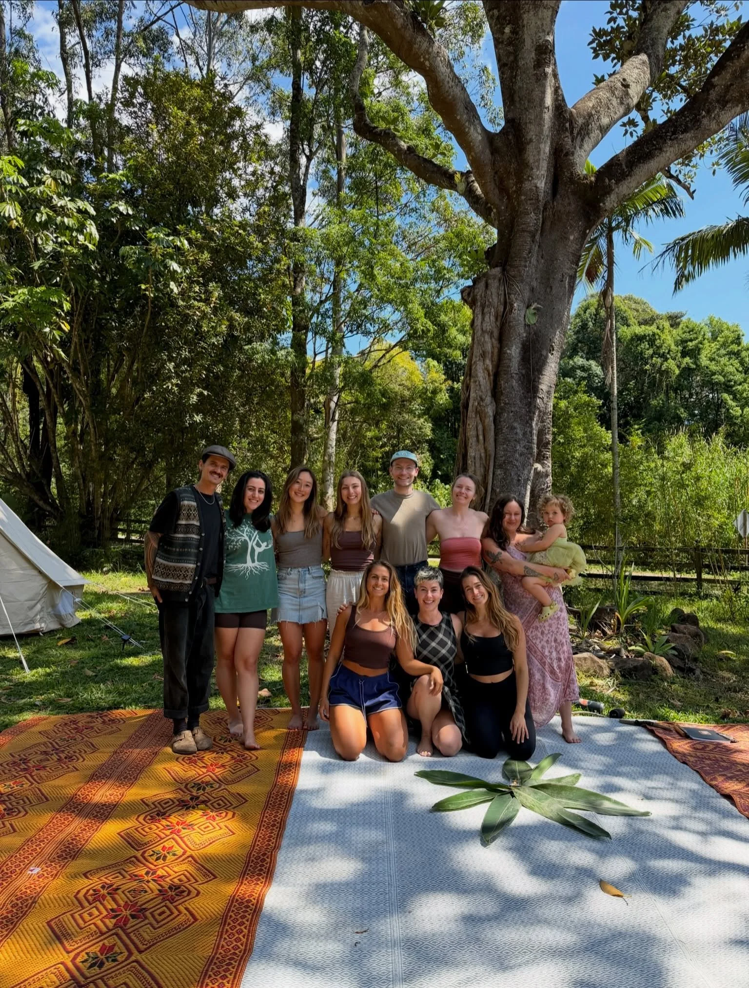Two weeks ago we entered The Practice portal on our home up here in the Northern Rivers of NSW, @shobo_dojo . It was a bloody honour and total JOY to spend four days and three nights with these sublime humans. 
I wanted to create a space for yoga tea