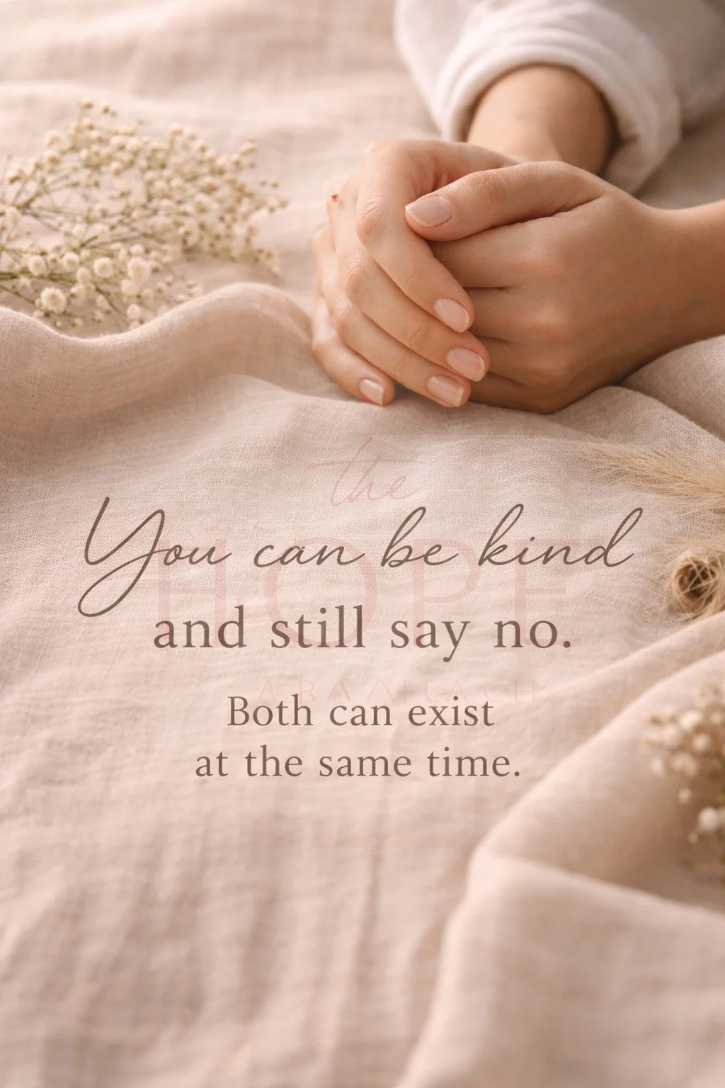 You can be kind and still say no.

Both can exist at the same time.

#thehopeapproach #co #counselling #bunbury #adhd  #kidstherapy