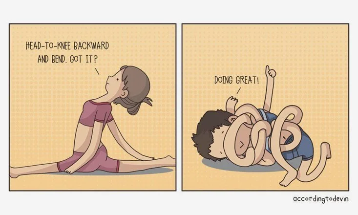 There is joy in the clumsily self conscious early stages of being a beginner