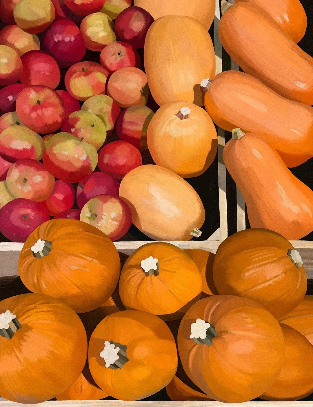 Kurpitsat ja omput piirtop&ouml;yd&auml;ll&auml; 🎃🍎✍🏻

~

Drawing pumpkins and apples 🎃🍎✍🏻

#ammilahtinen #piirtop&ouml;yd&auml;ll&auml; #digikuvitus #digipiirros #kuvitus #sadonkorjuu #halloween #kurpitsat