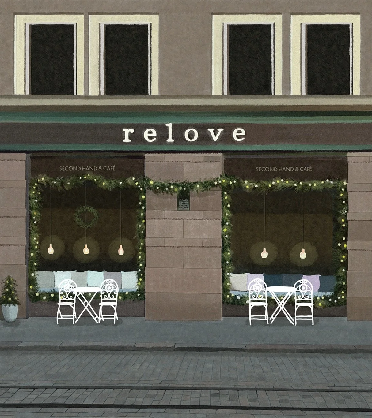 Joulutunnelmaa kaupungissa 🎄

Digikuvituksen inspiraationa Punavuoren Relove Freda second hand -kauppa &amp; kahvila @relovelifestyle ✍🏻

~

Christmas mood in the city 🎄

#joulukuu #joulutunnelmaa #digikuvitus #relovefreda