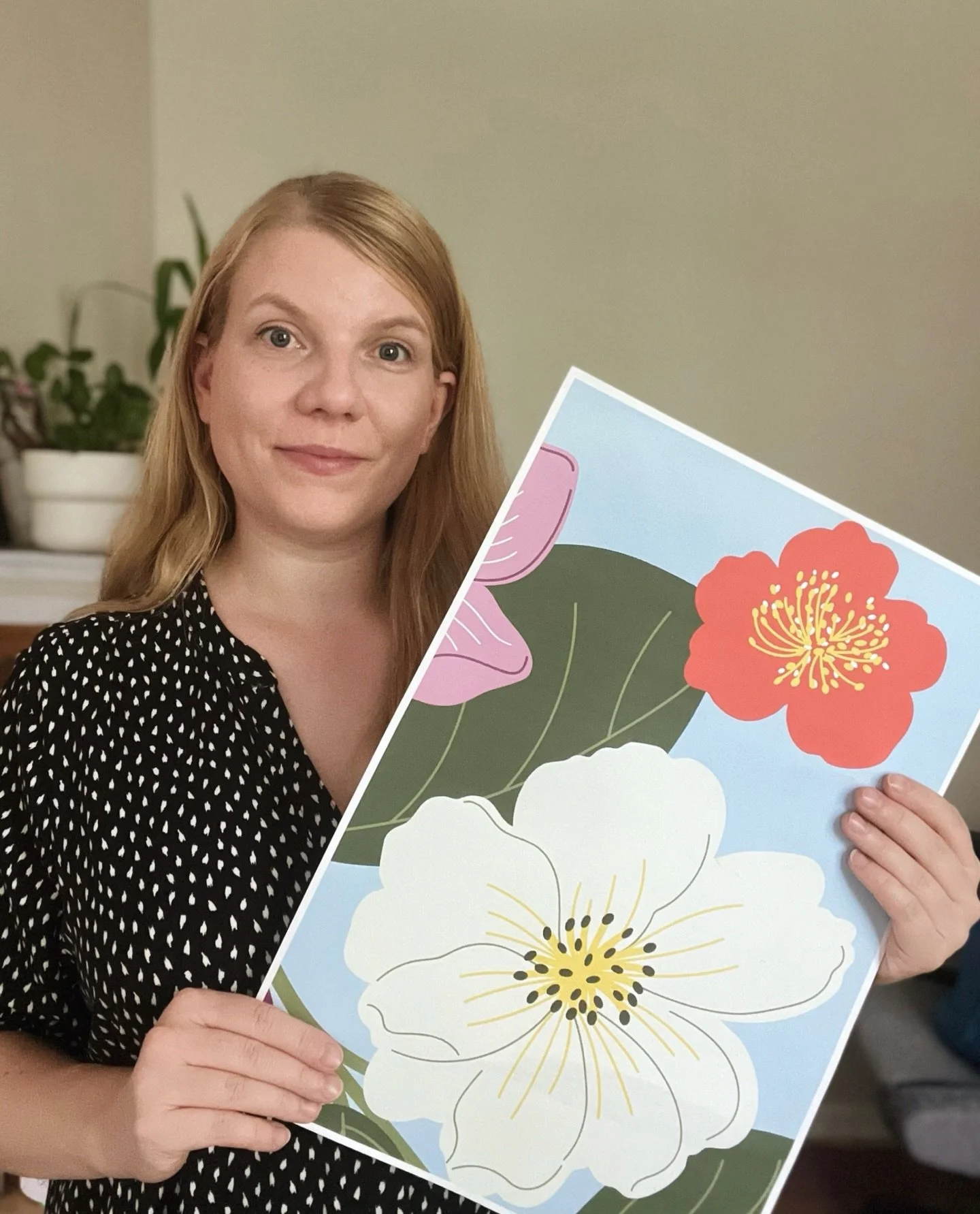 Edellisess&auml; julkaisussa esitelty Kes&auml; kukassa -kuvio alkoi houkutella suuremmassa mittakaavassa.

Printtasin kotona A3-arkille kokeilun, milt&auml; n&auml;ytt&auml;isi, jos kuvio kasvaisi kokonaisuudessaan jopa kahden metrin korkuiseksi. Si