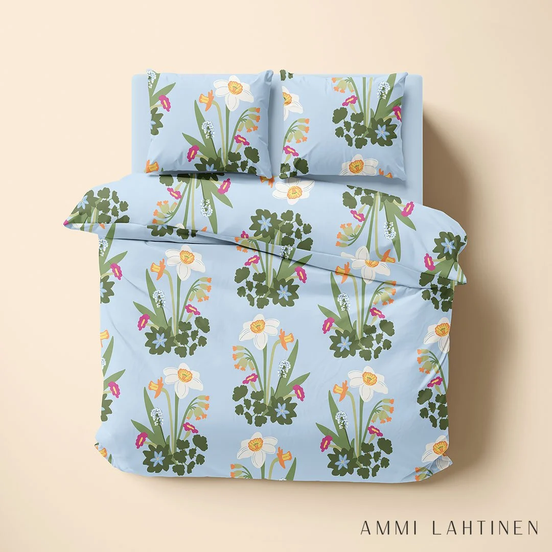 floral pattern by textile designer Ammi Lahtinen