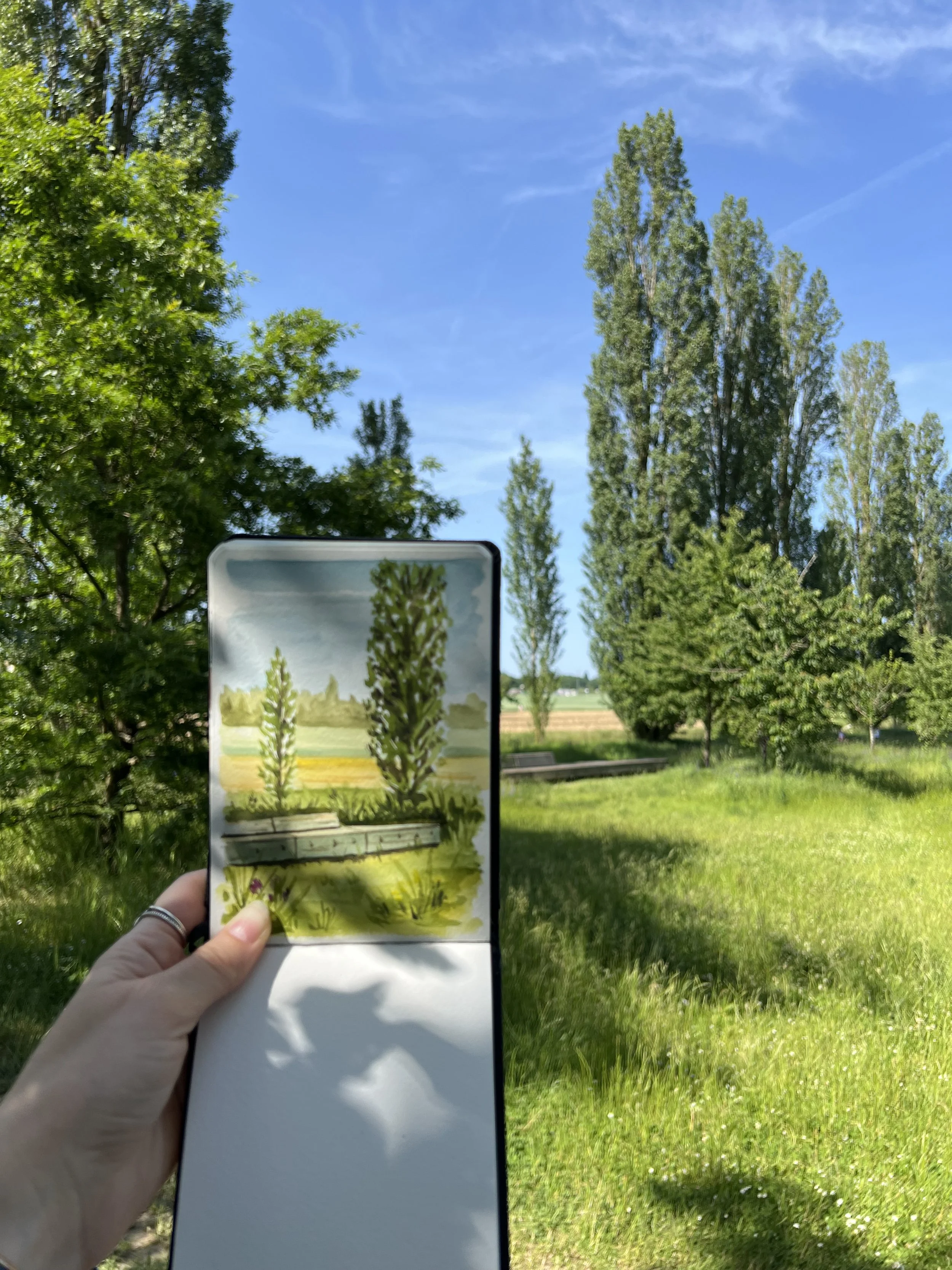 Stage d’été - Paysages à l’aquarelle en extérieur 