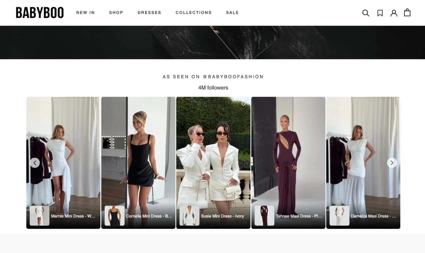 Instagram feed powered by Mintt Studio on Babyboo storefront