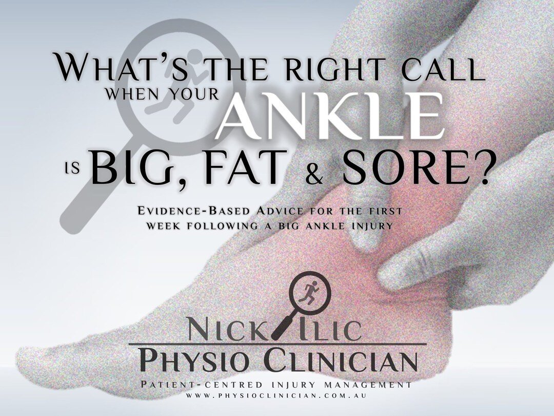 Repost from @nickilicphysio 

⭐ Blogpost #27: What&rsquo;s the right call when your ankle is Big, Fat &amp; Sore? ⭐

🔗https://physioclinician.medium.com/whats-the-right-call-when-your-ankle-is-big-fat-sore-1ab68167423d (link in Bio for Instagram)

❓